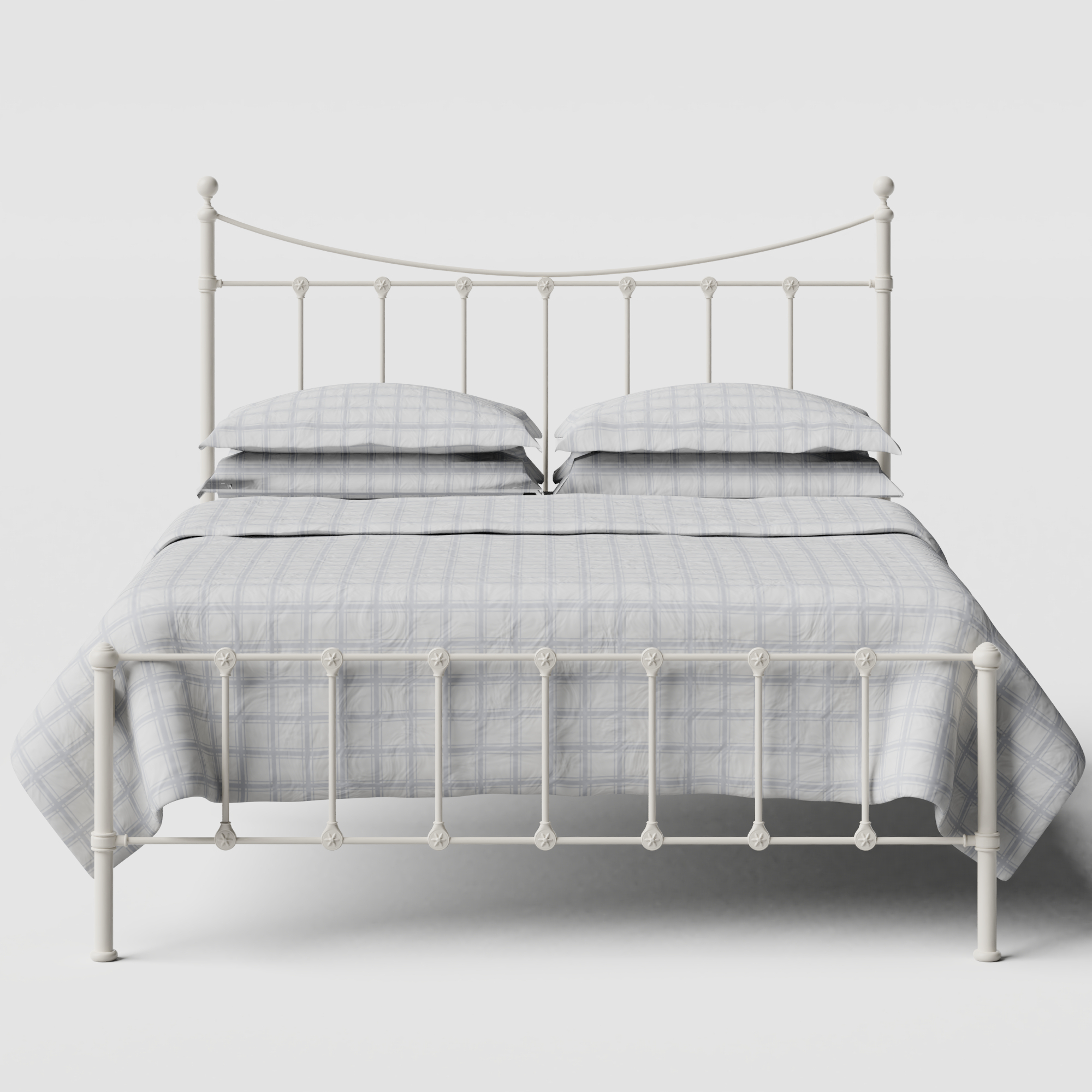 Olivia iron/metal bed in ivory
