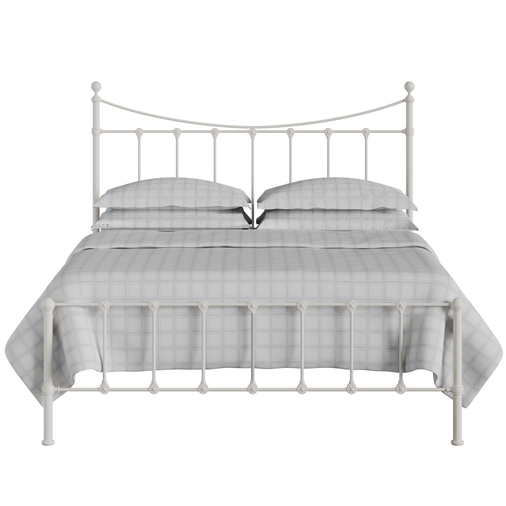 Olivia iron/metal bed in ivory