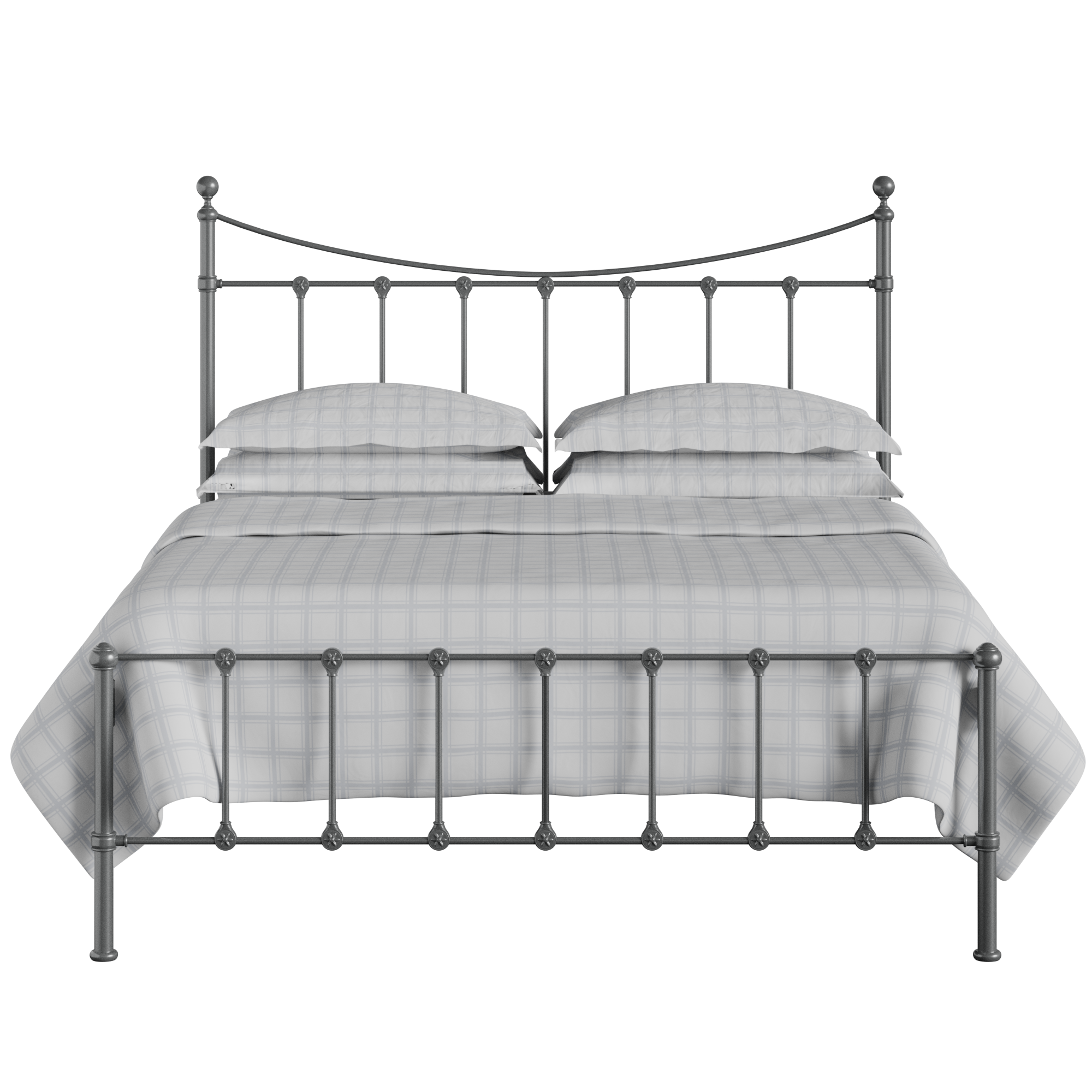 Olivia iron/metal bed in pewter