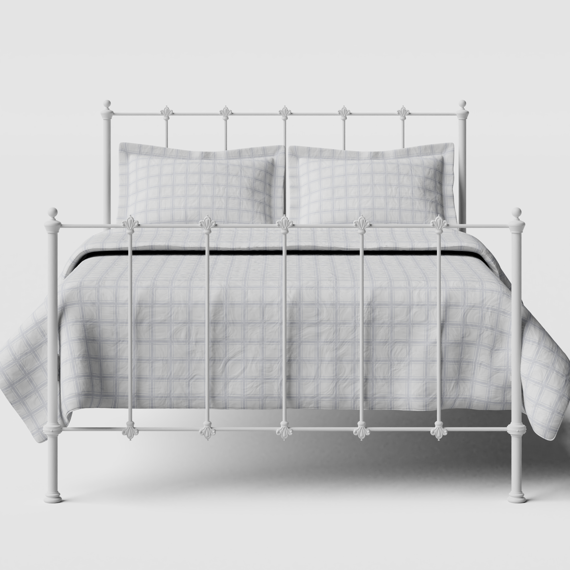 Paris iron/metal bed in white