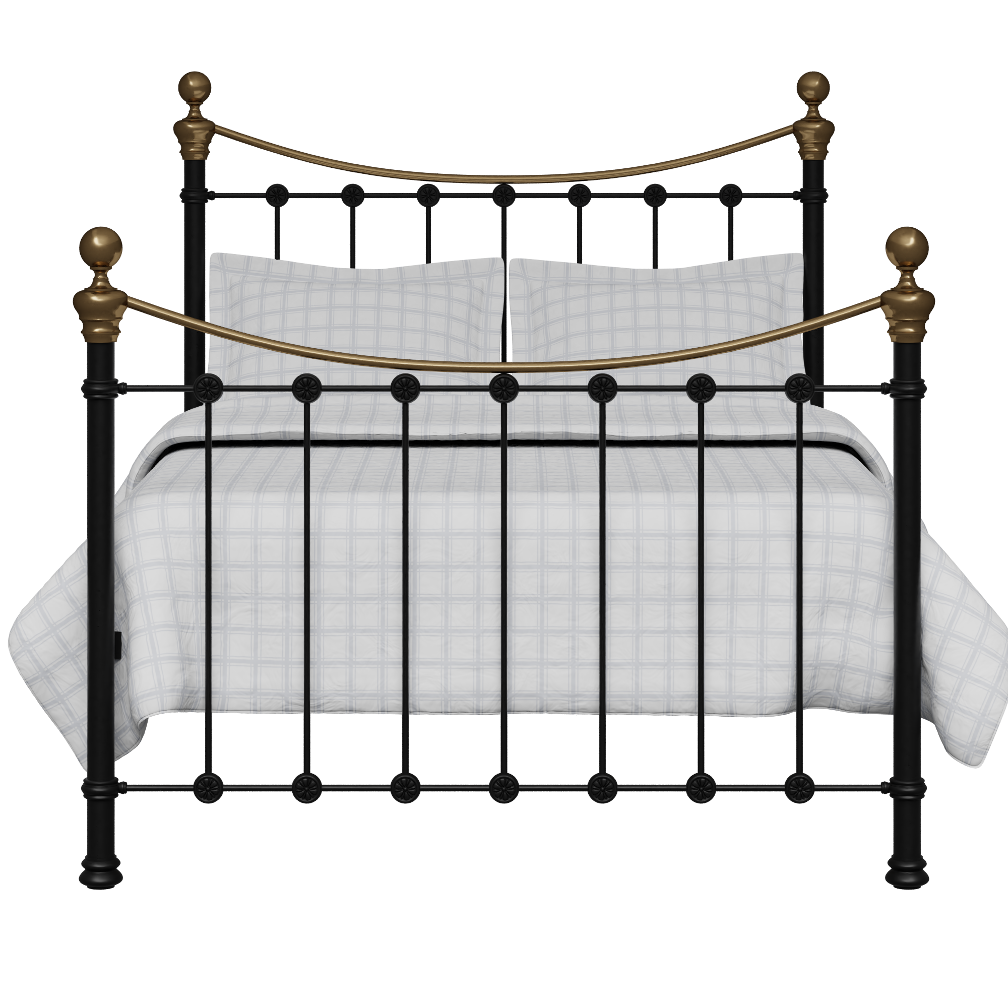 Hijgend vastleggen George Eliot Selkirk - IJzeren/Metalen bed frame met messing - The Original Bed Co - NL