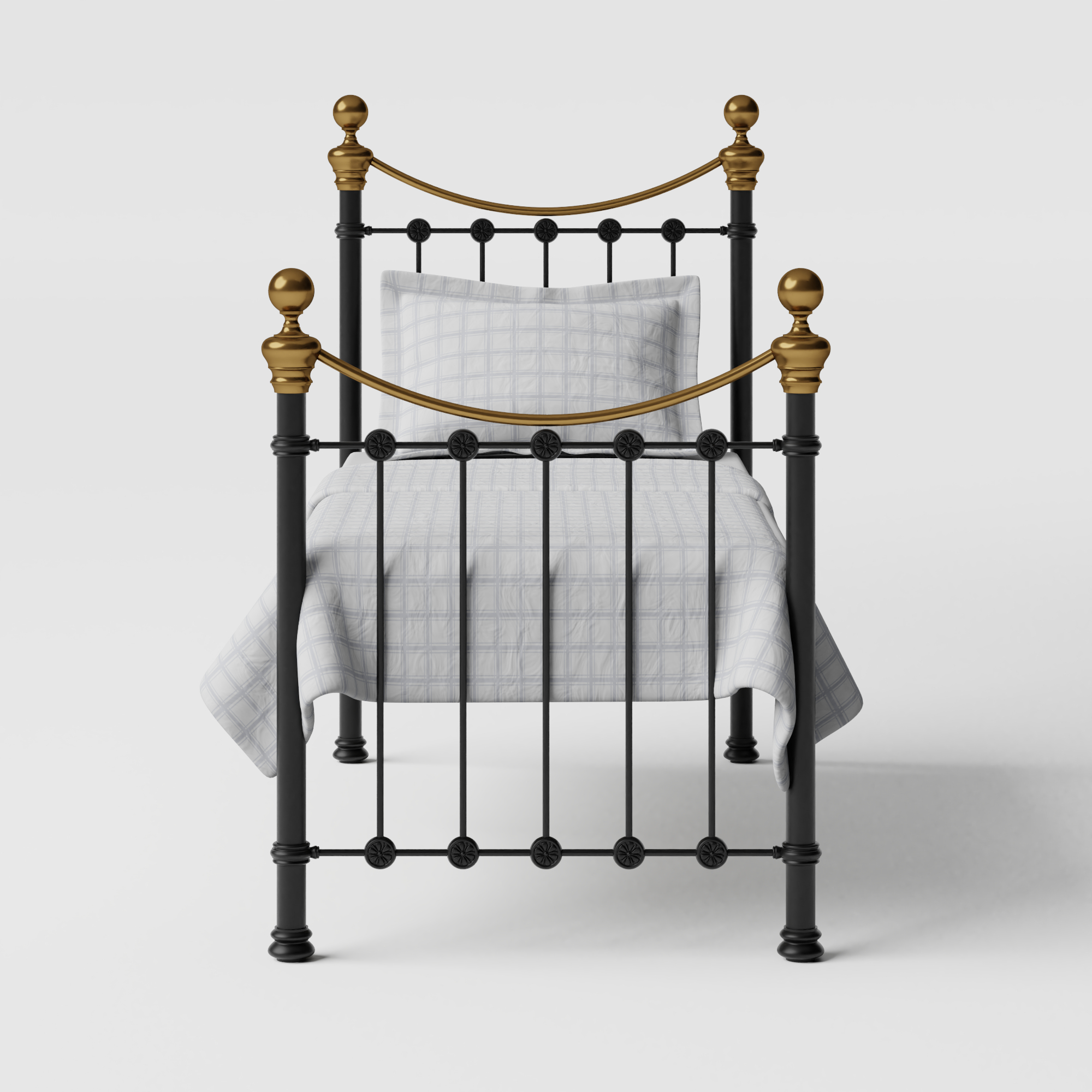 onderhoud industrie gouden Selkirk - IJzeren/Metalen bed frame met messing - The Original Bed Co - NL