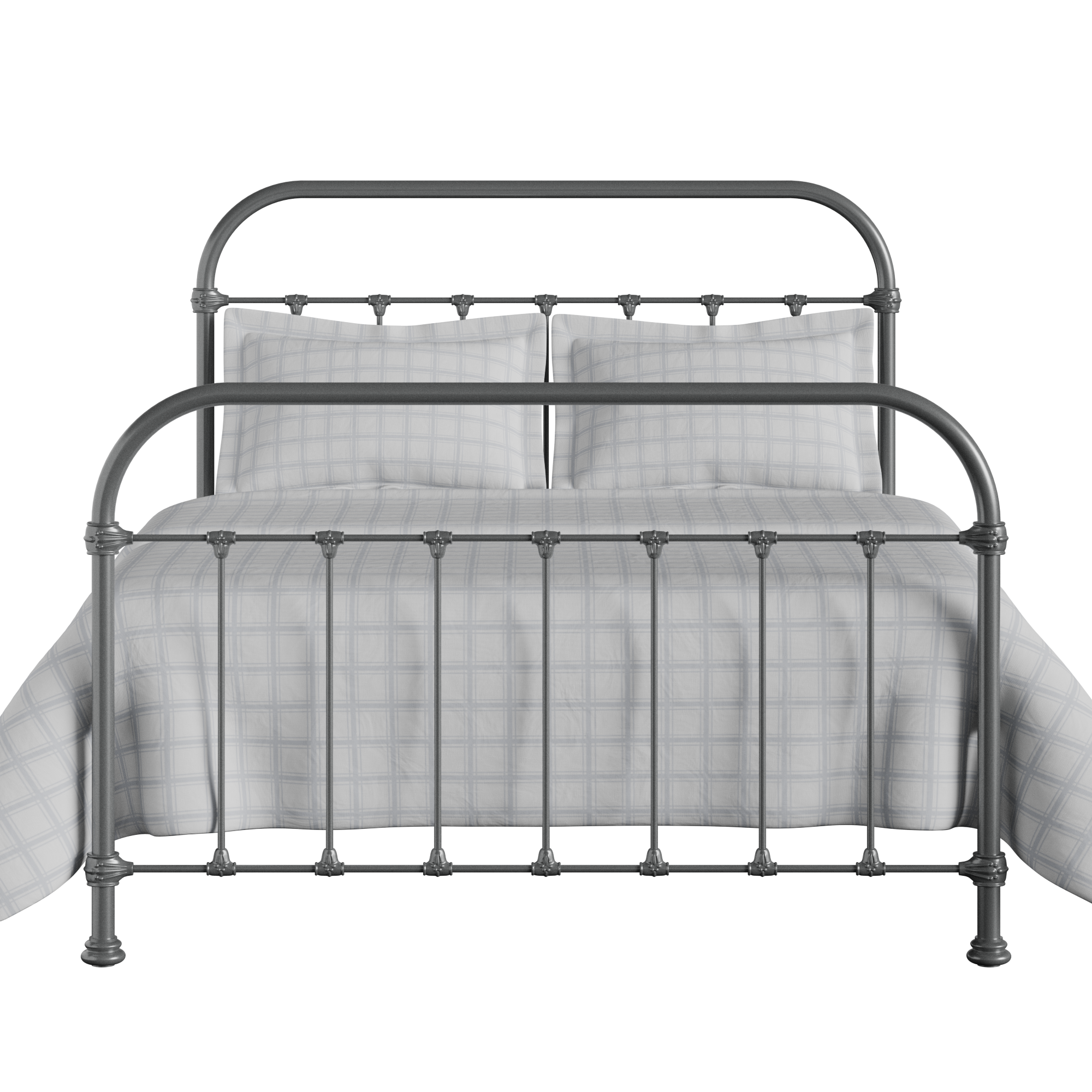 Timolin iron/metal bed in pewter