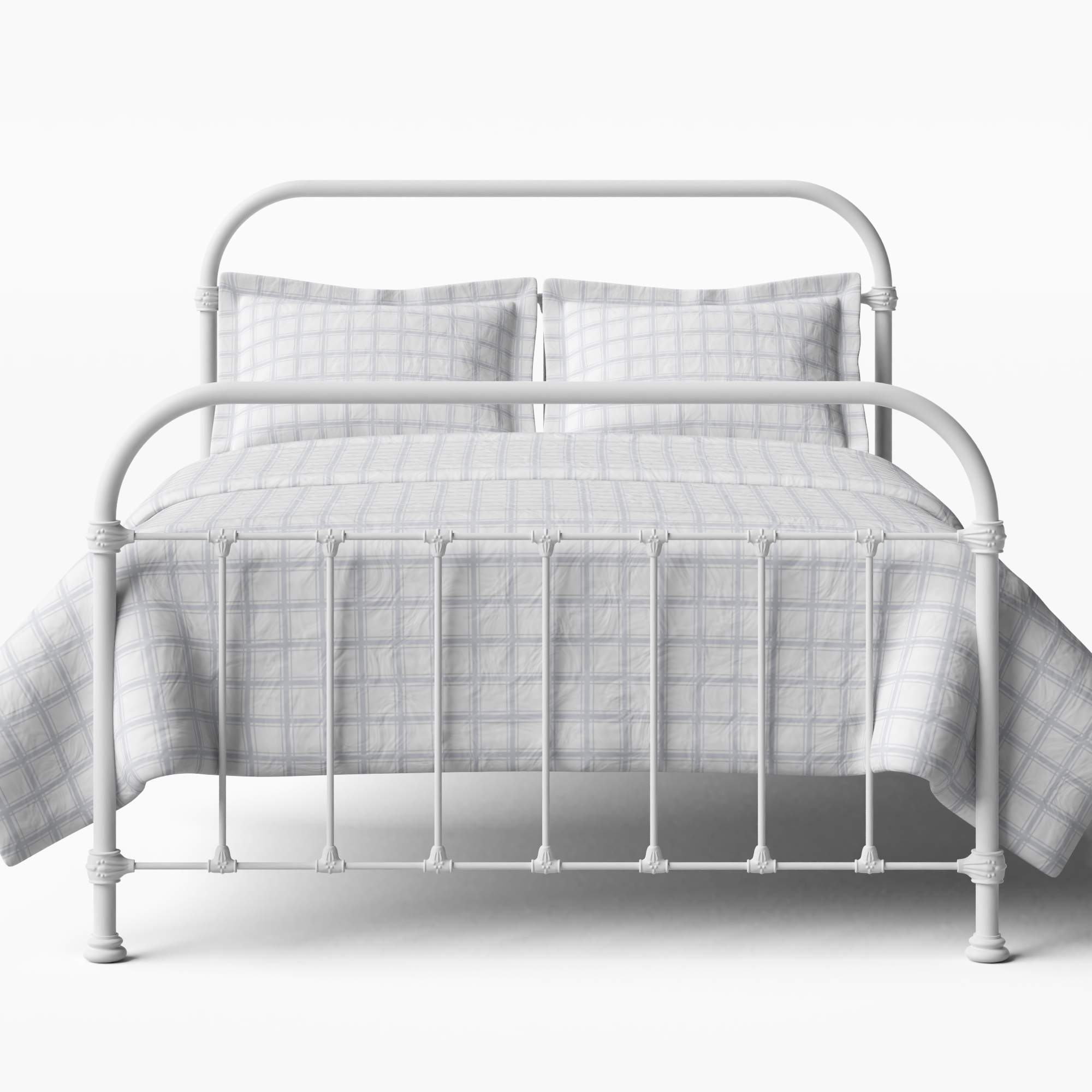Timolin iron/metal bed in white