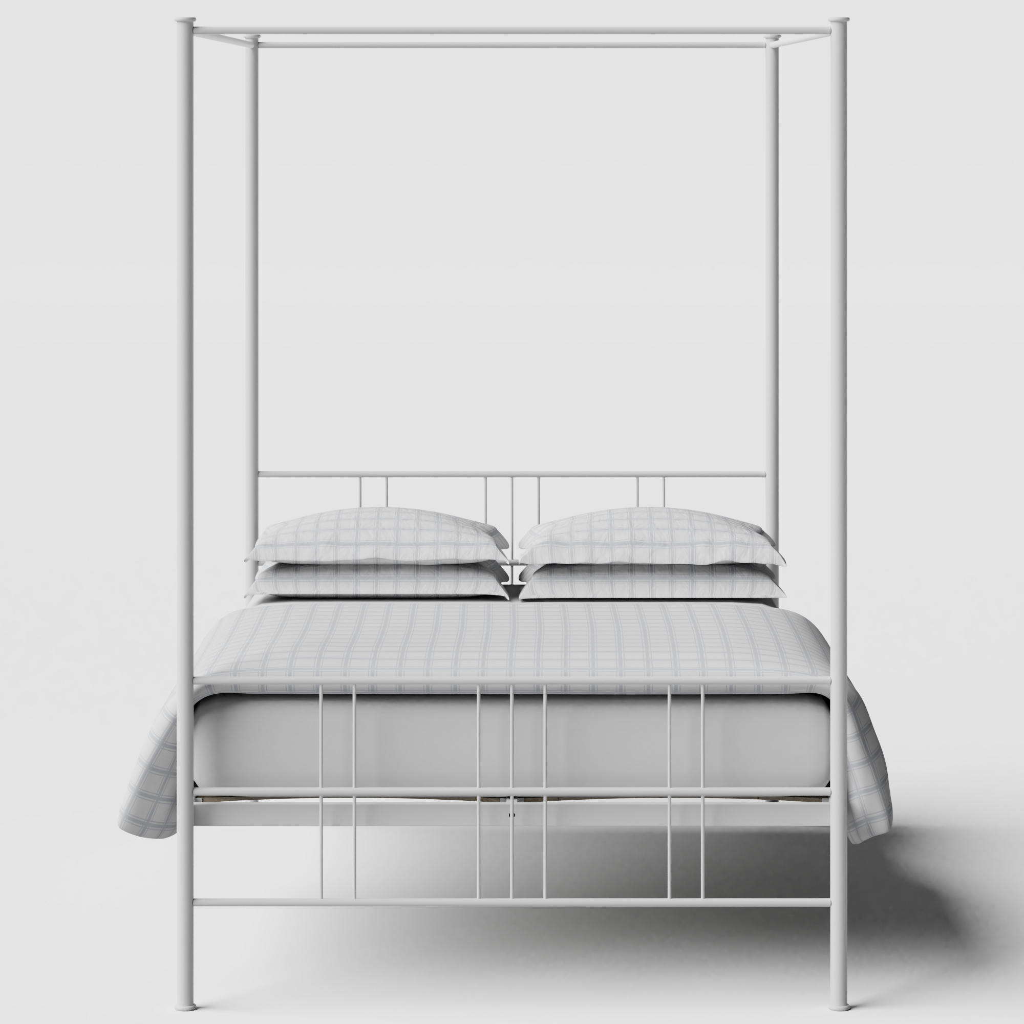 Toulon iron/metal bed in white