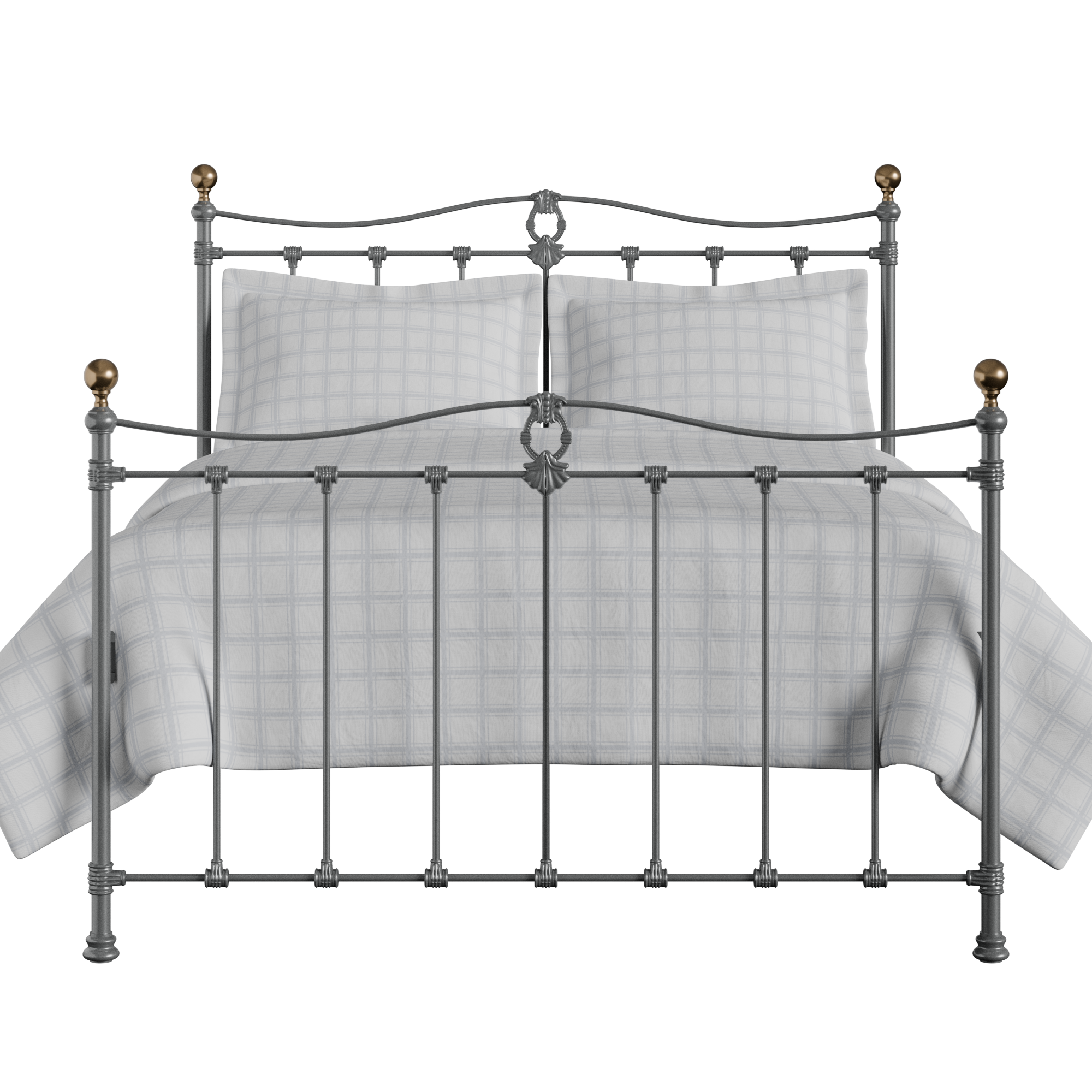 Tulsk iron/metal bed in pewter