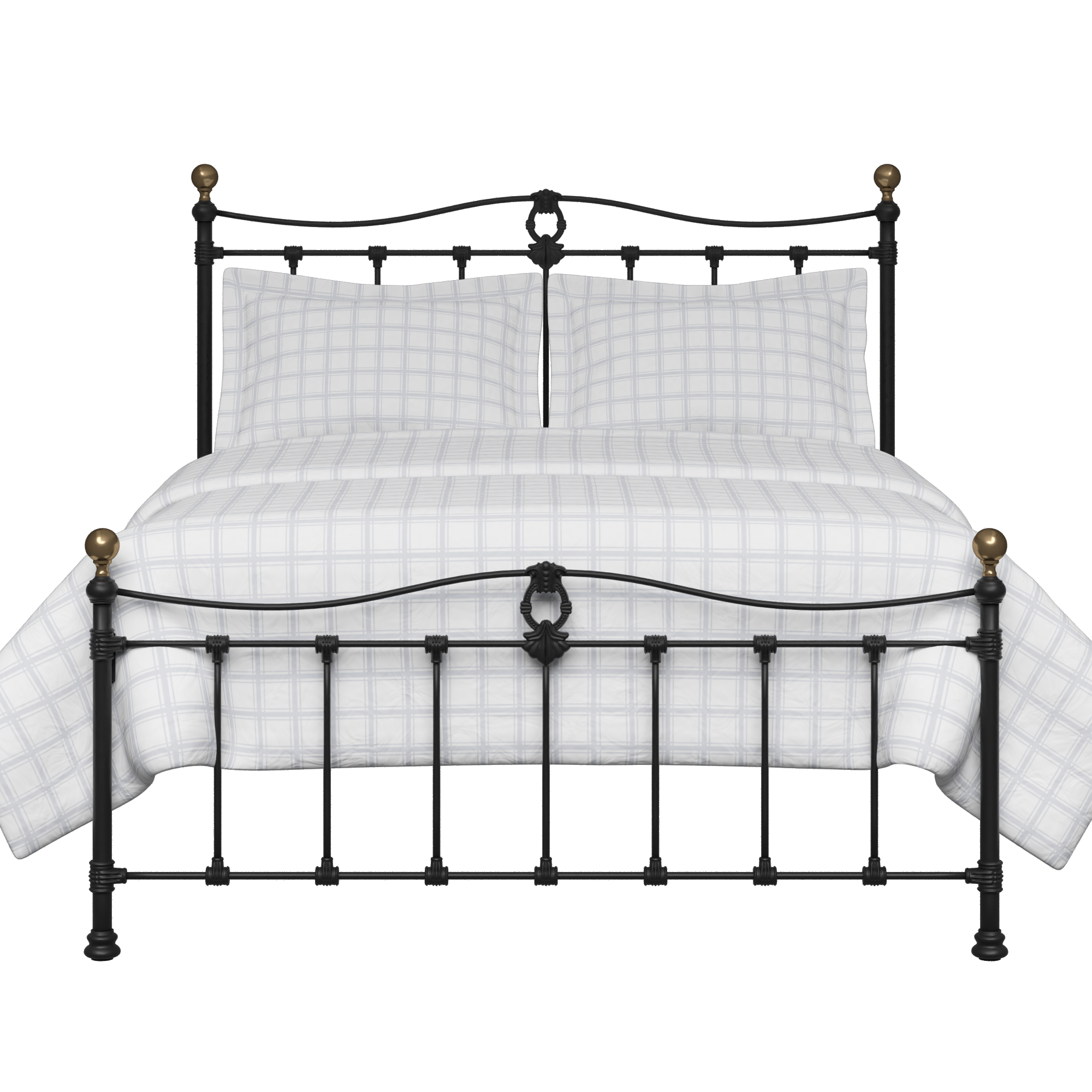 Tulsk Low Footend iron/metal bed in black