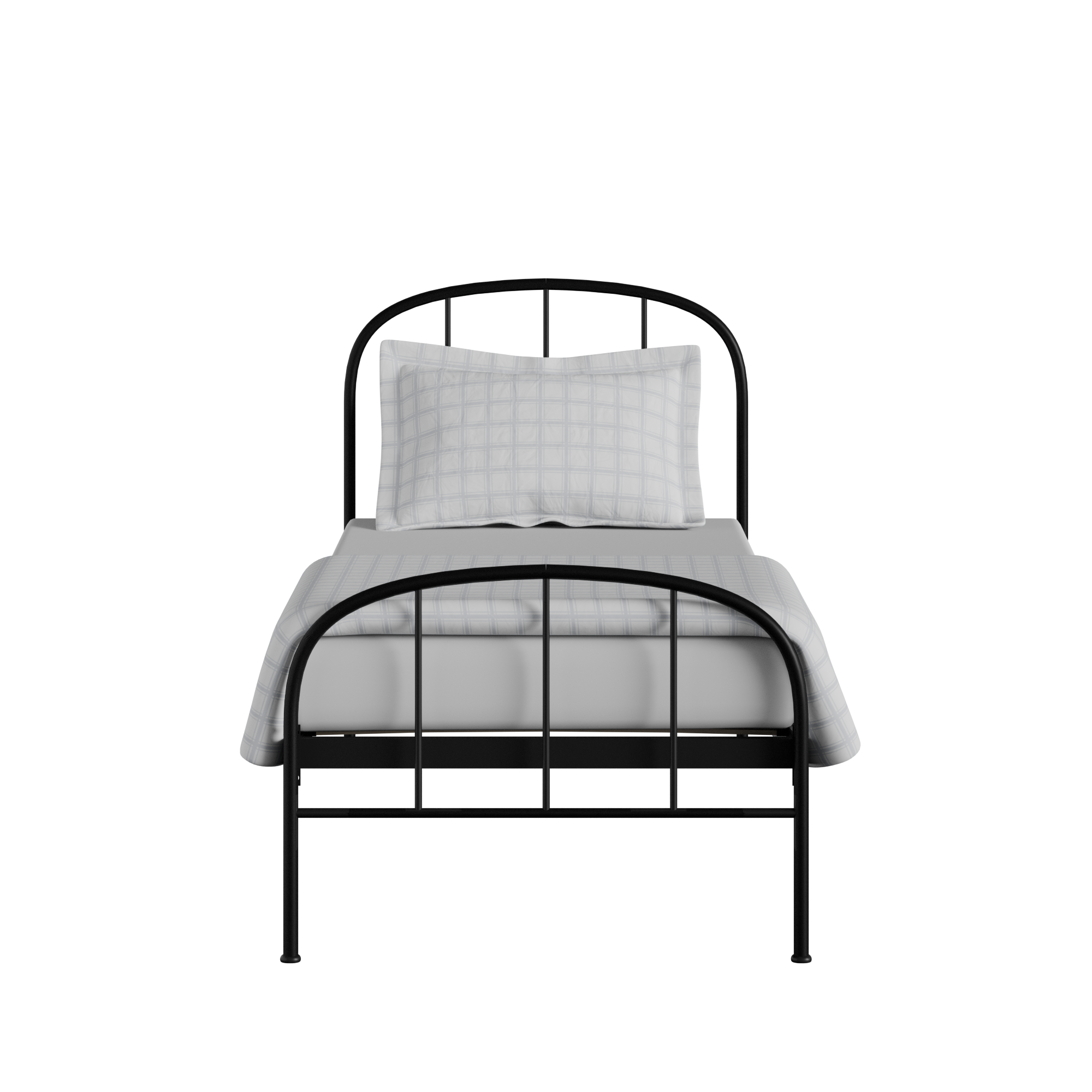 Waldo iron/metal single bed in black