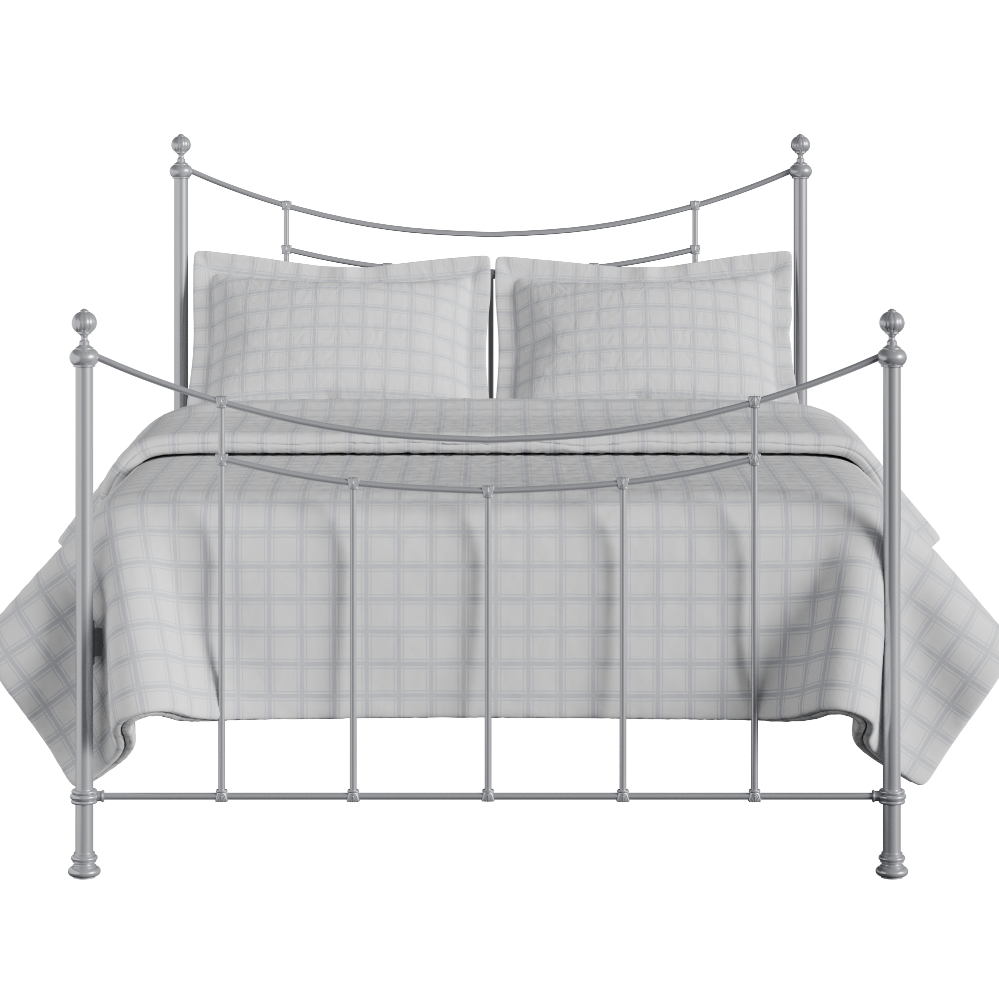 Winchester iron/metal bed in silver