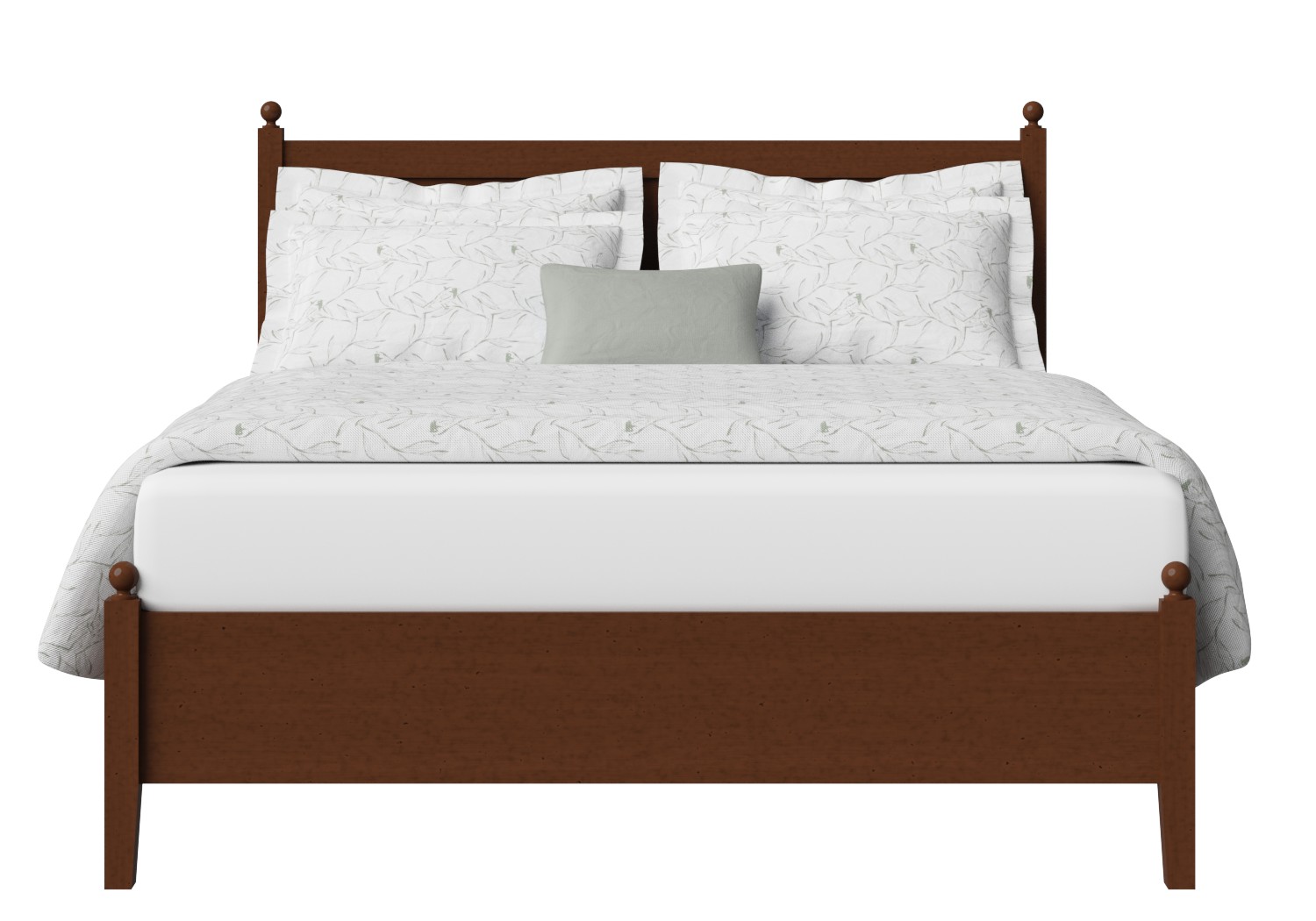 Marbella Low Footend Wooden Bed Frame Original Co Ie Marbella Low Footend Wood Bed In Dark Cherry