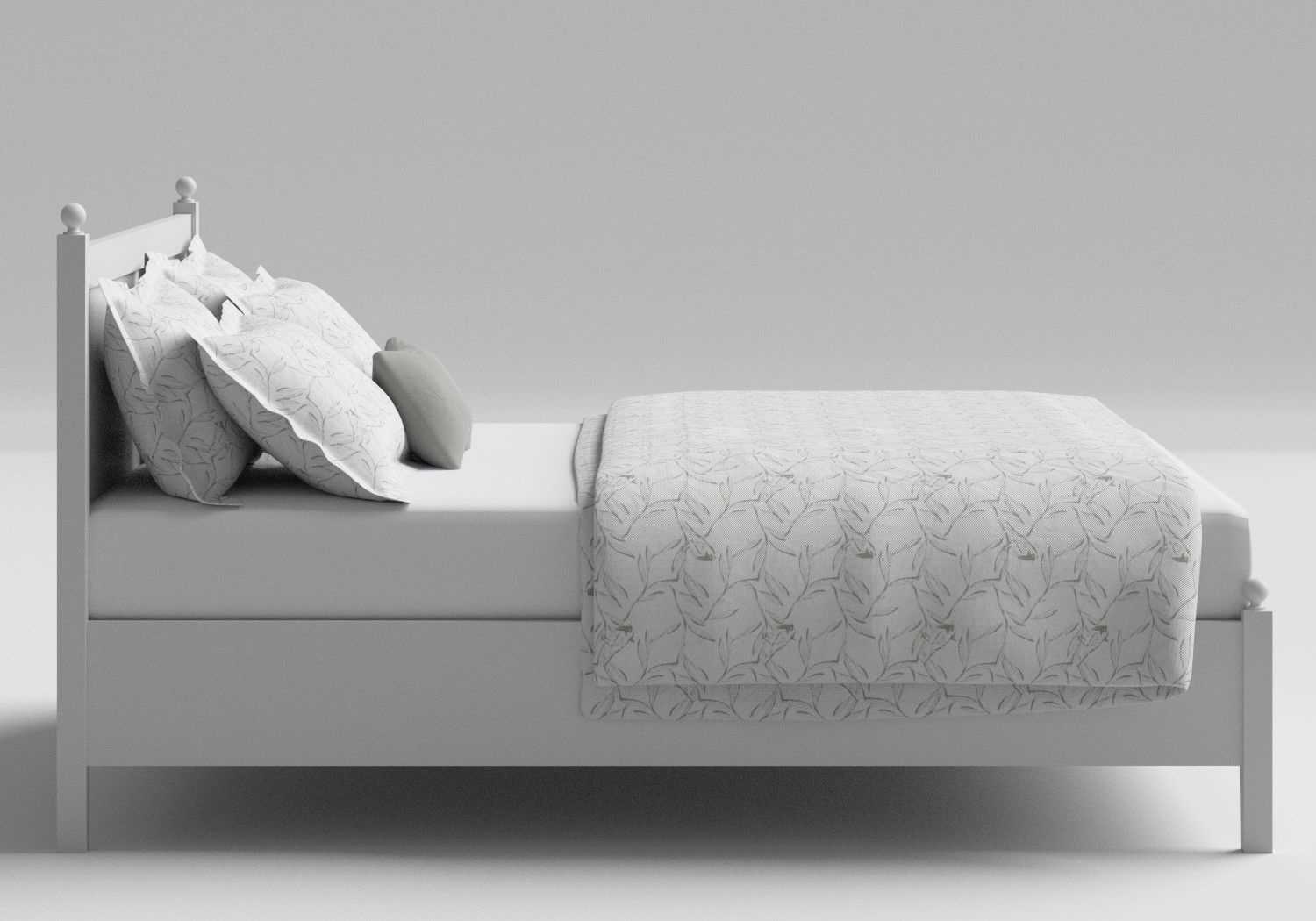 Marbella Low Footend Painted Wood Bed Frame The Original Bed Co UK