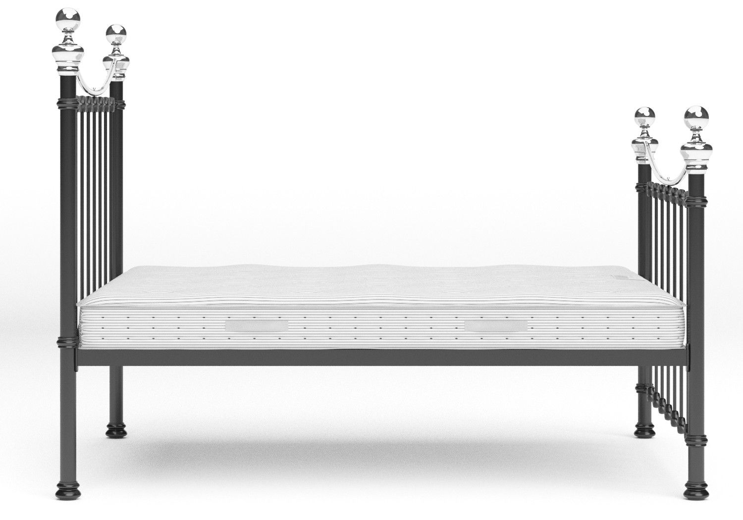 Selkirk with Chrome Knobs Iron/Metal Bed Frame The Original Bed Co UK