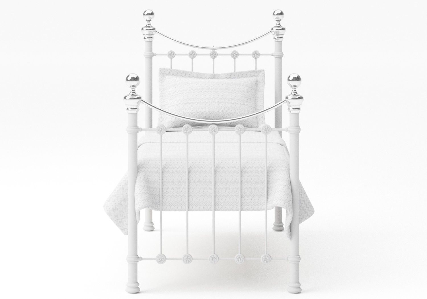 Selkirk with Chrome Knobs Iron/Metal Bed Frame The Original Bed Co UK