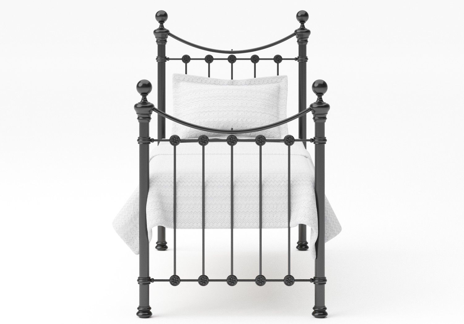 Selkirk with Painted Knobs Iron/Metal Bed Frame The Original Bed Co