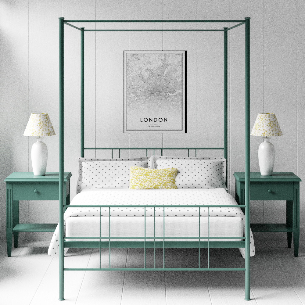 Four Poster Beds Bed, King Size Metal Four Poster Bed