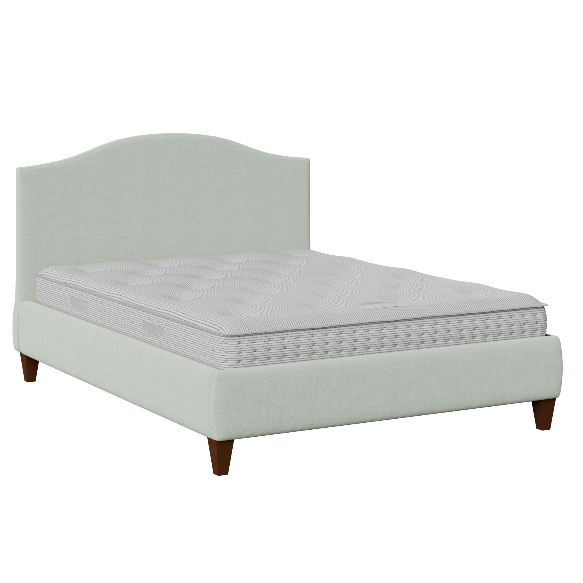 Daniella upholstered bed in duckegg fabric