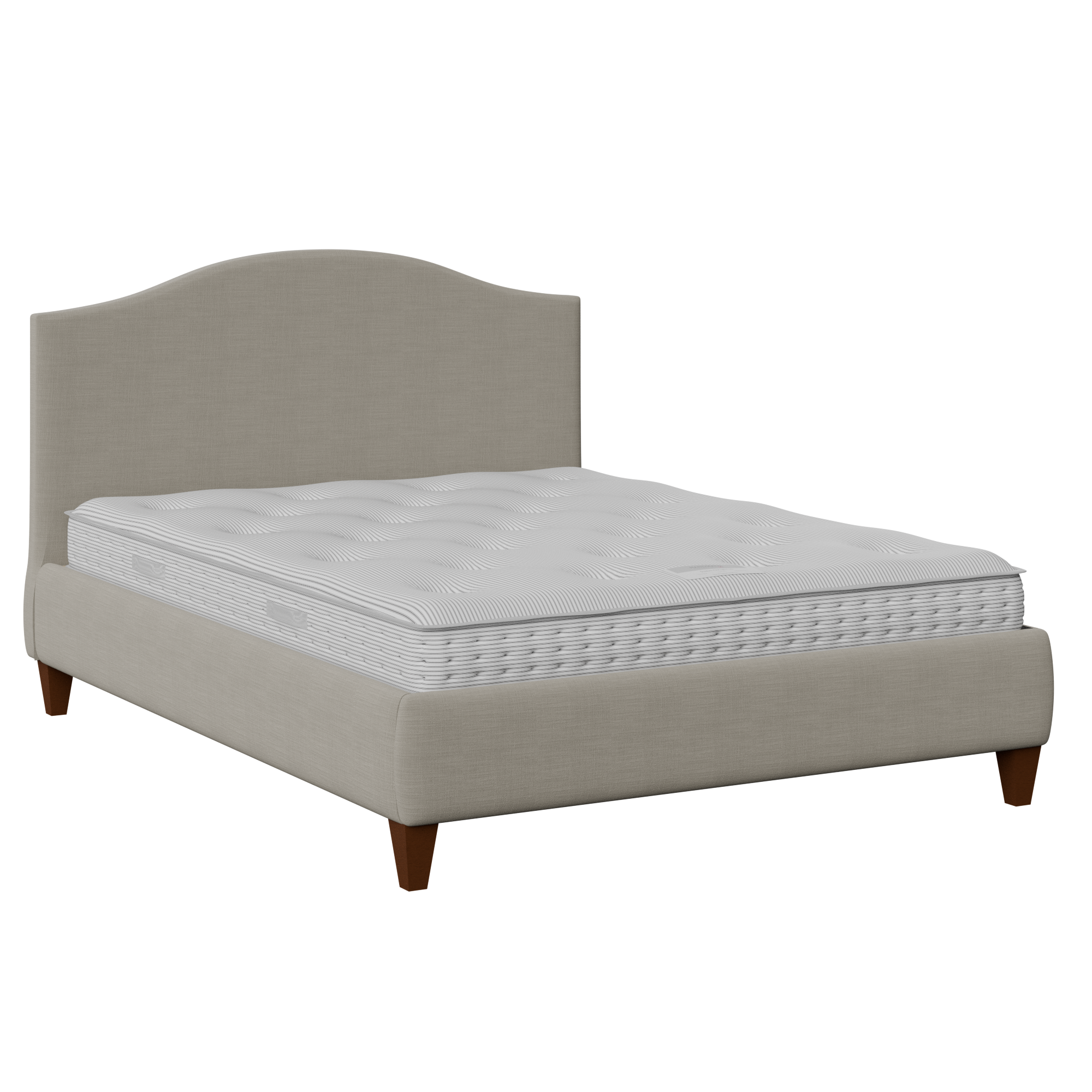 Daniella upholstered bed in grey fabric