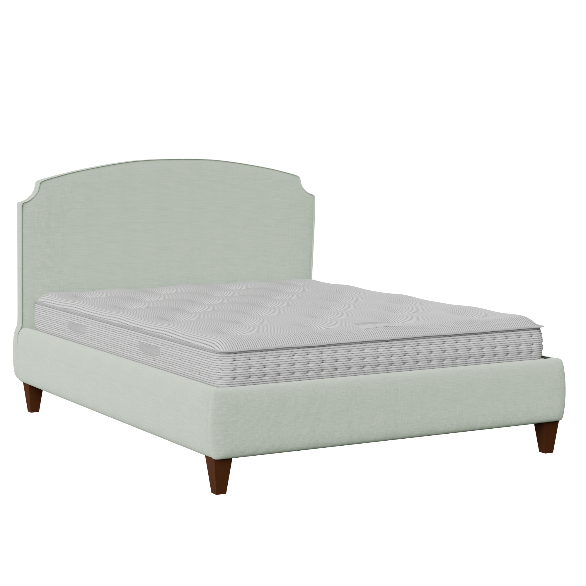 Lide with Piping stoffen bed in duckegg