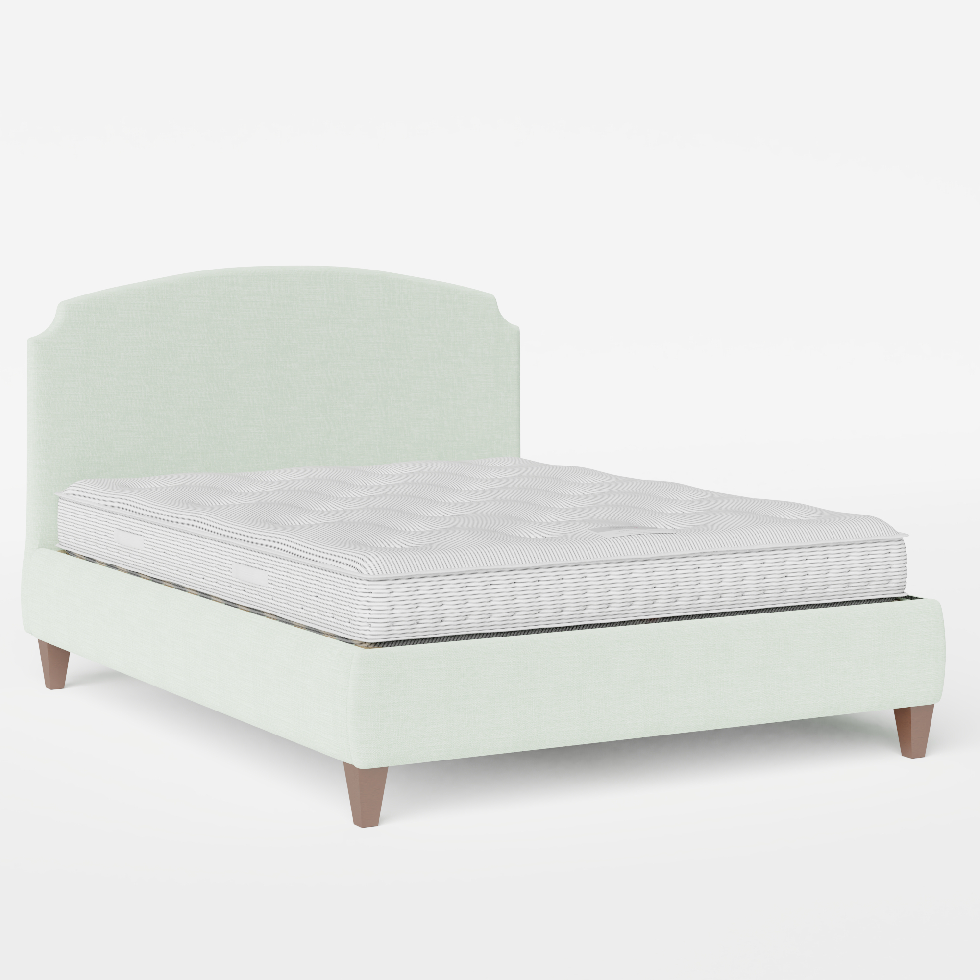 Lide upholstered bed in duckegg fabric