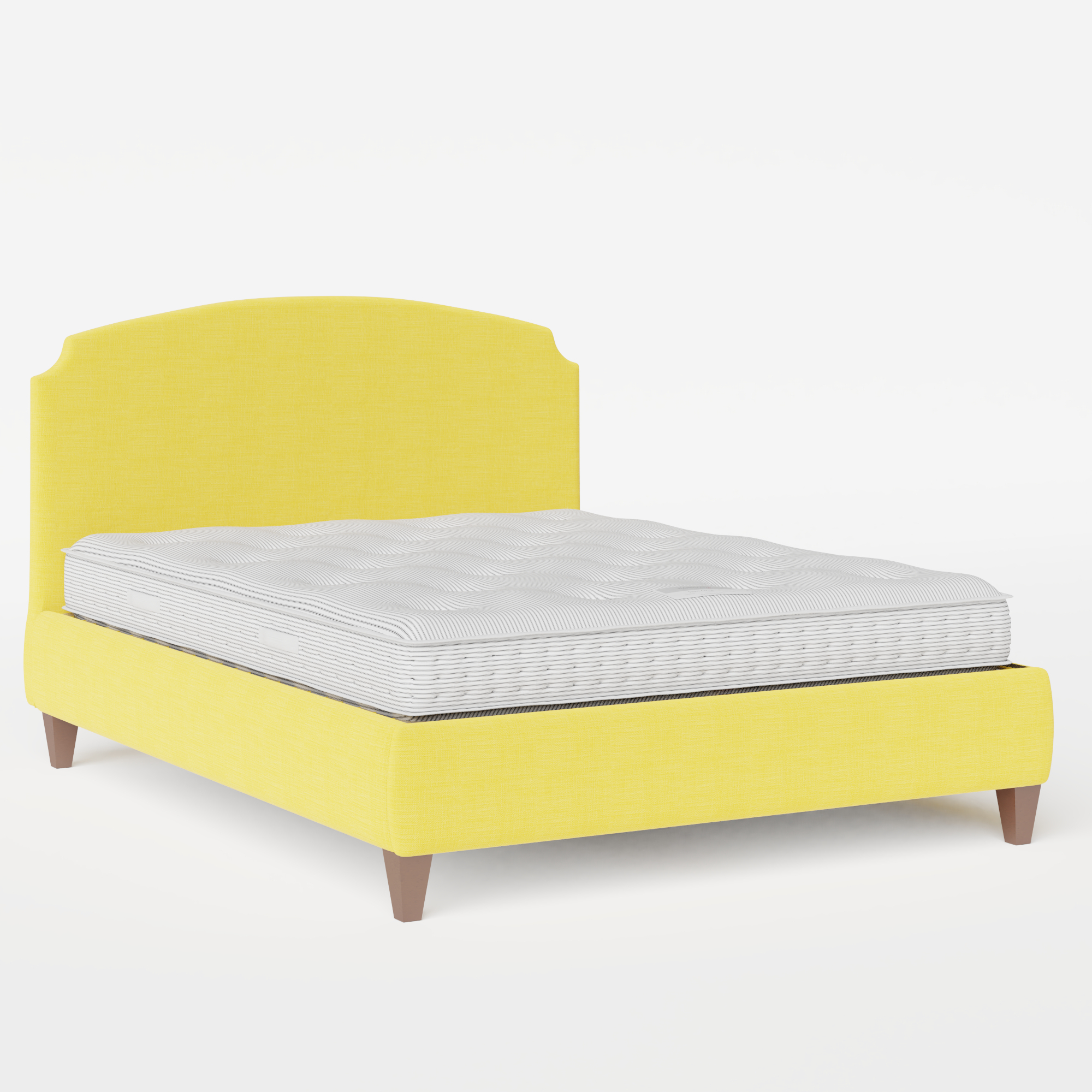 Lide upholstered bed in sunflower fabric
