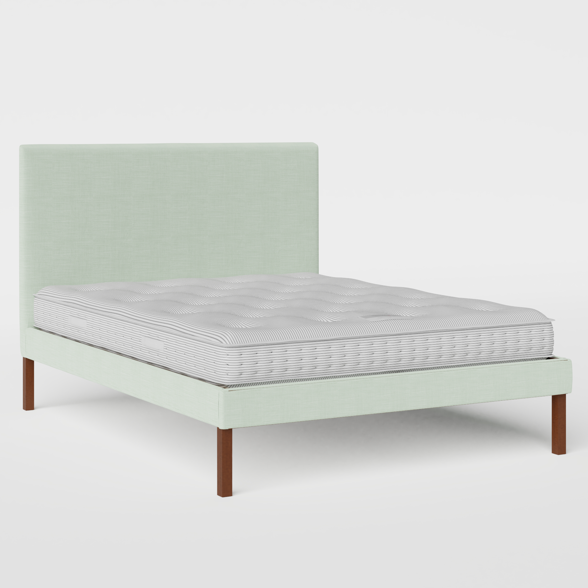 Misaki Upholstered upholstered bed in duckegg fabric