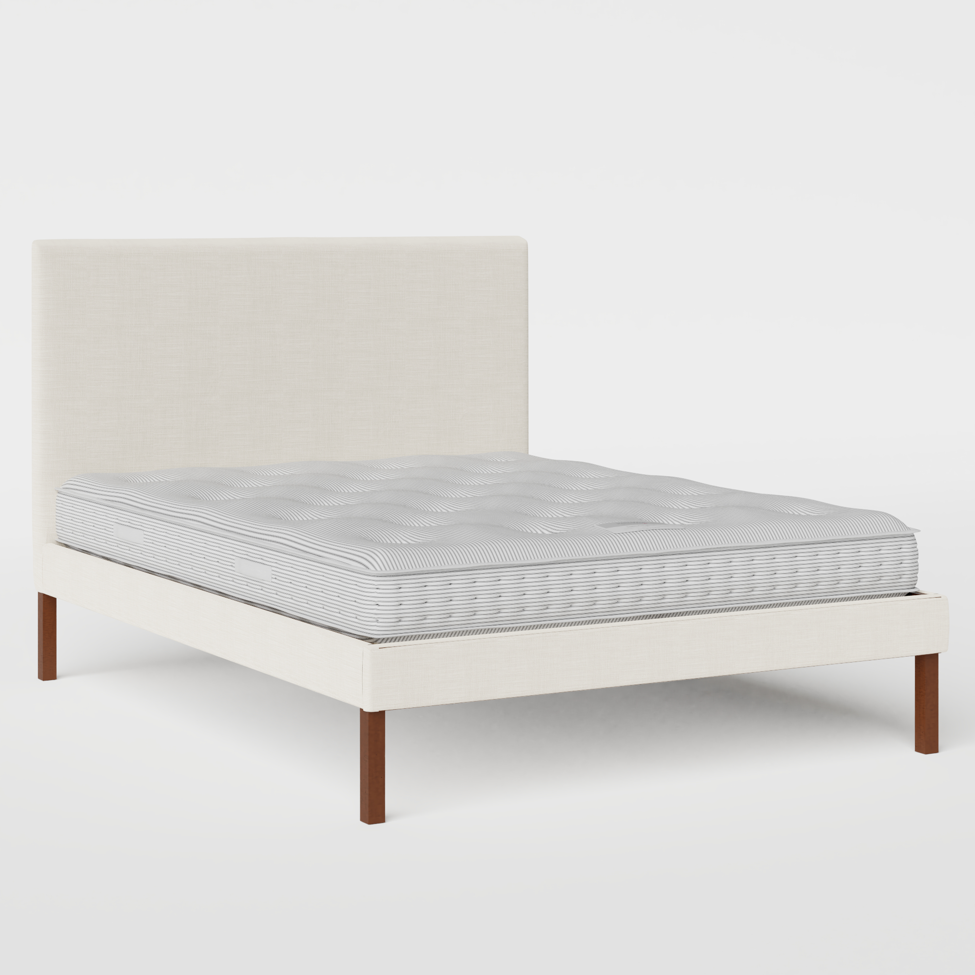 Misaki Upholstered upholstered bed in mist fabric