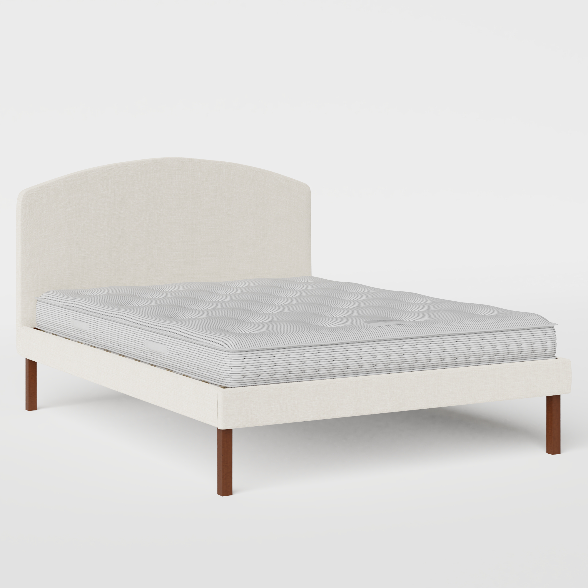 Okawa Upholstered cama tapizada en tela mist