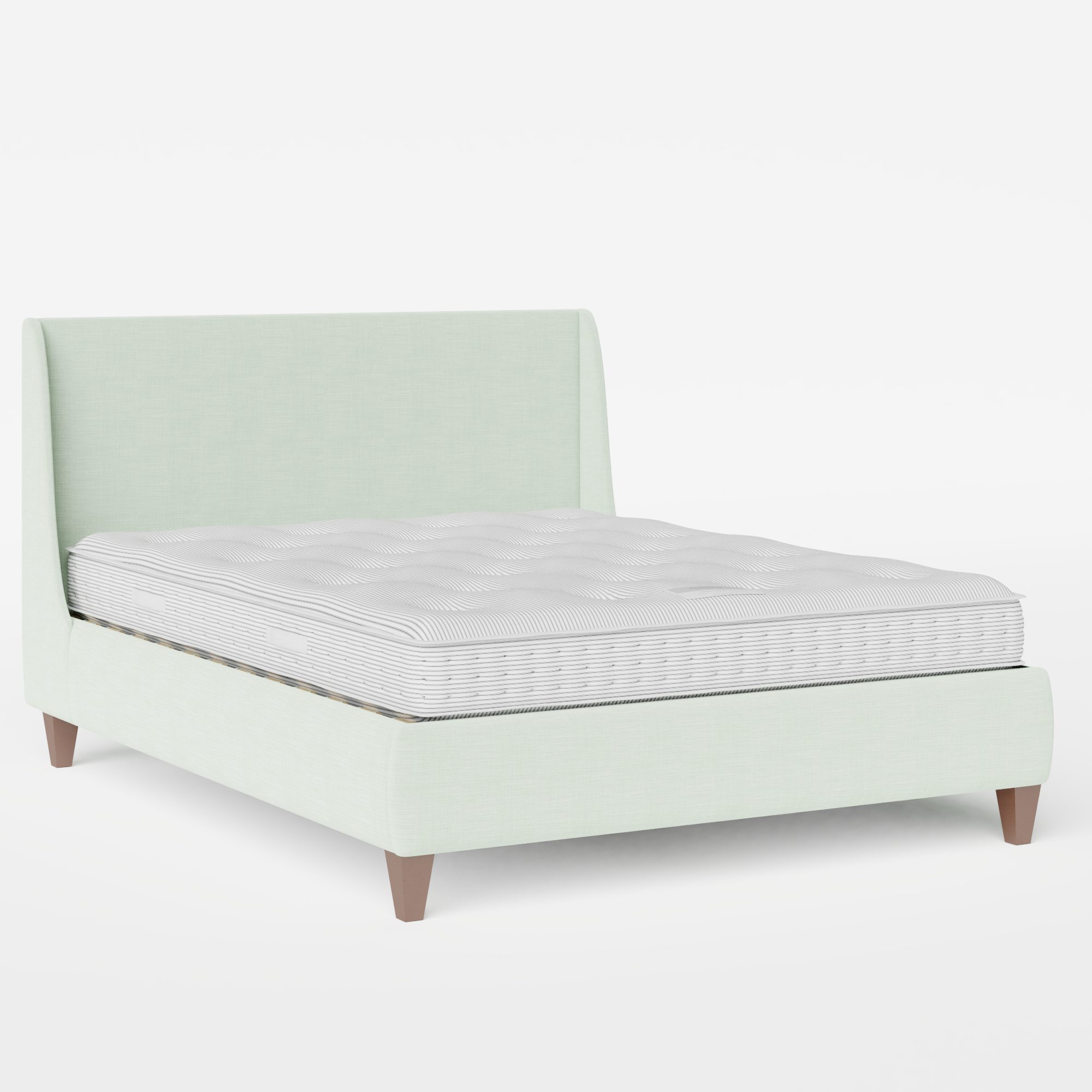 Sunderland upholstered bed in duckegg fabric