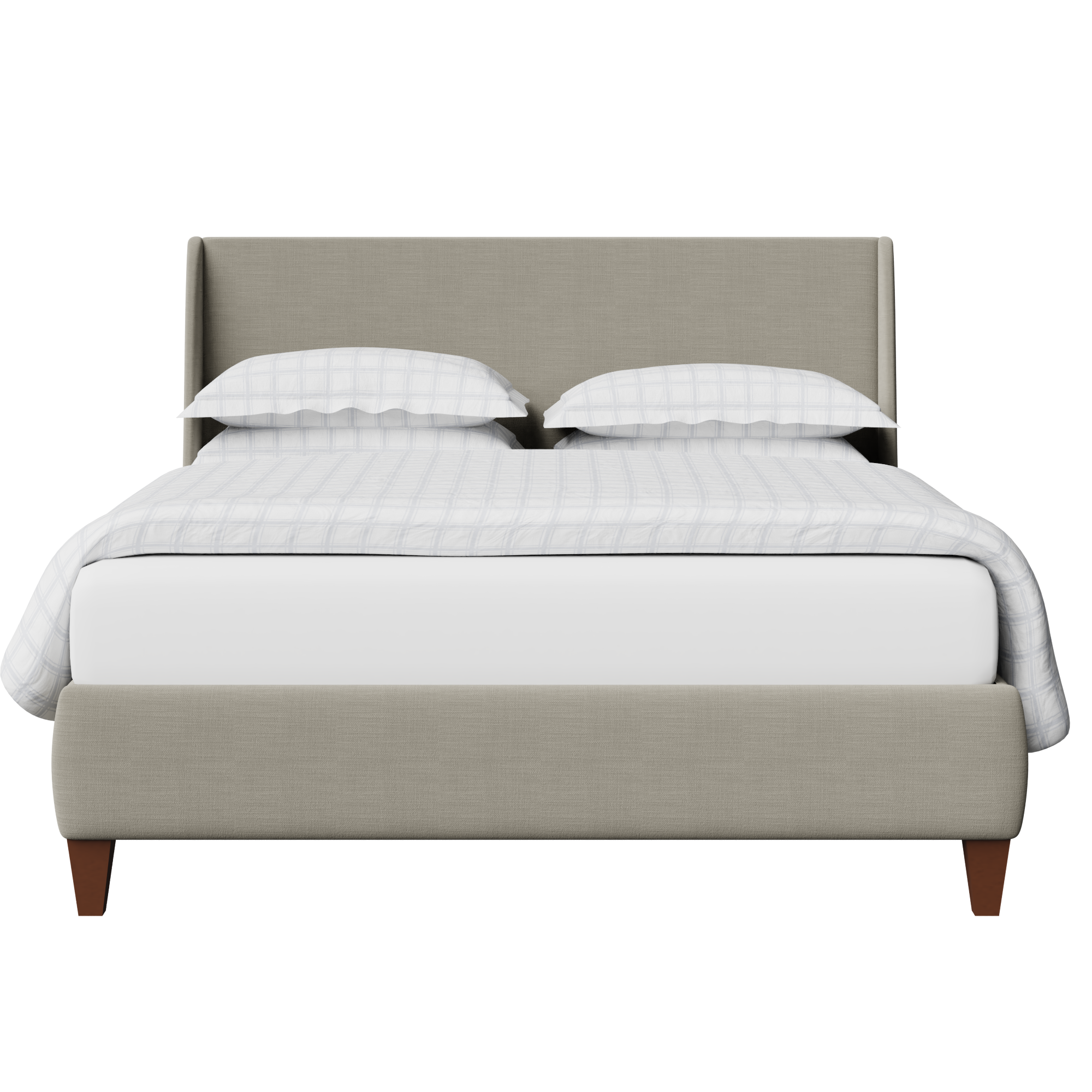 Sunderland cama tapizada en tela gris