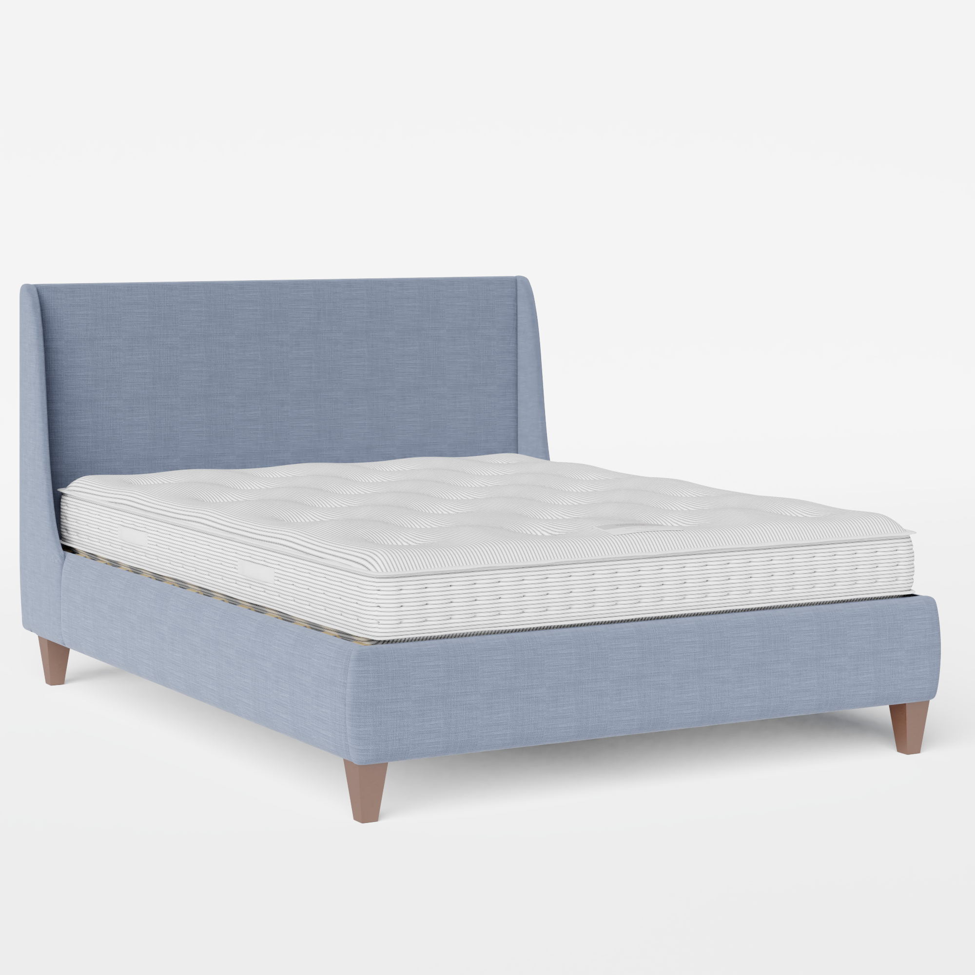 Sunderland cama tapizada en tela azul