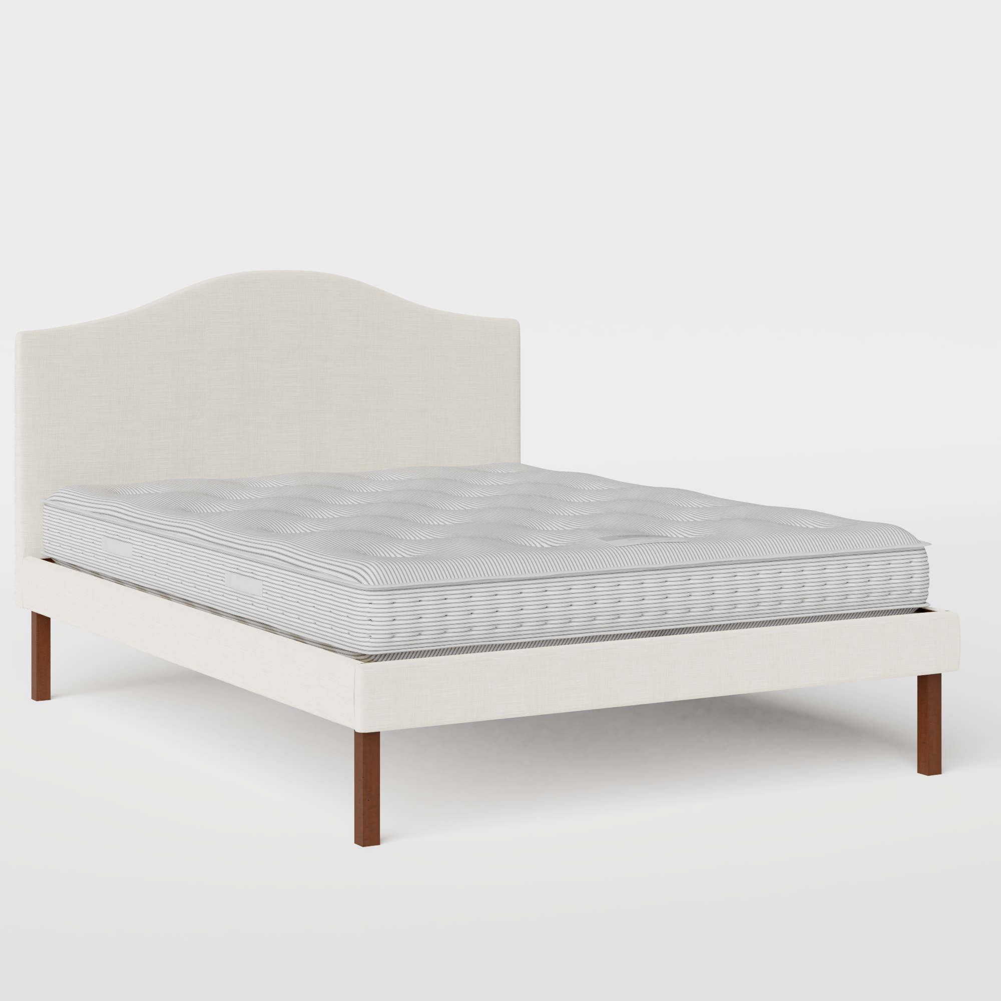 Yoshida Upholstered cama tapizada en tela mist