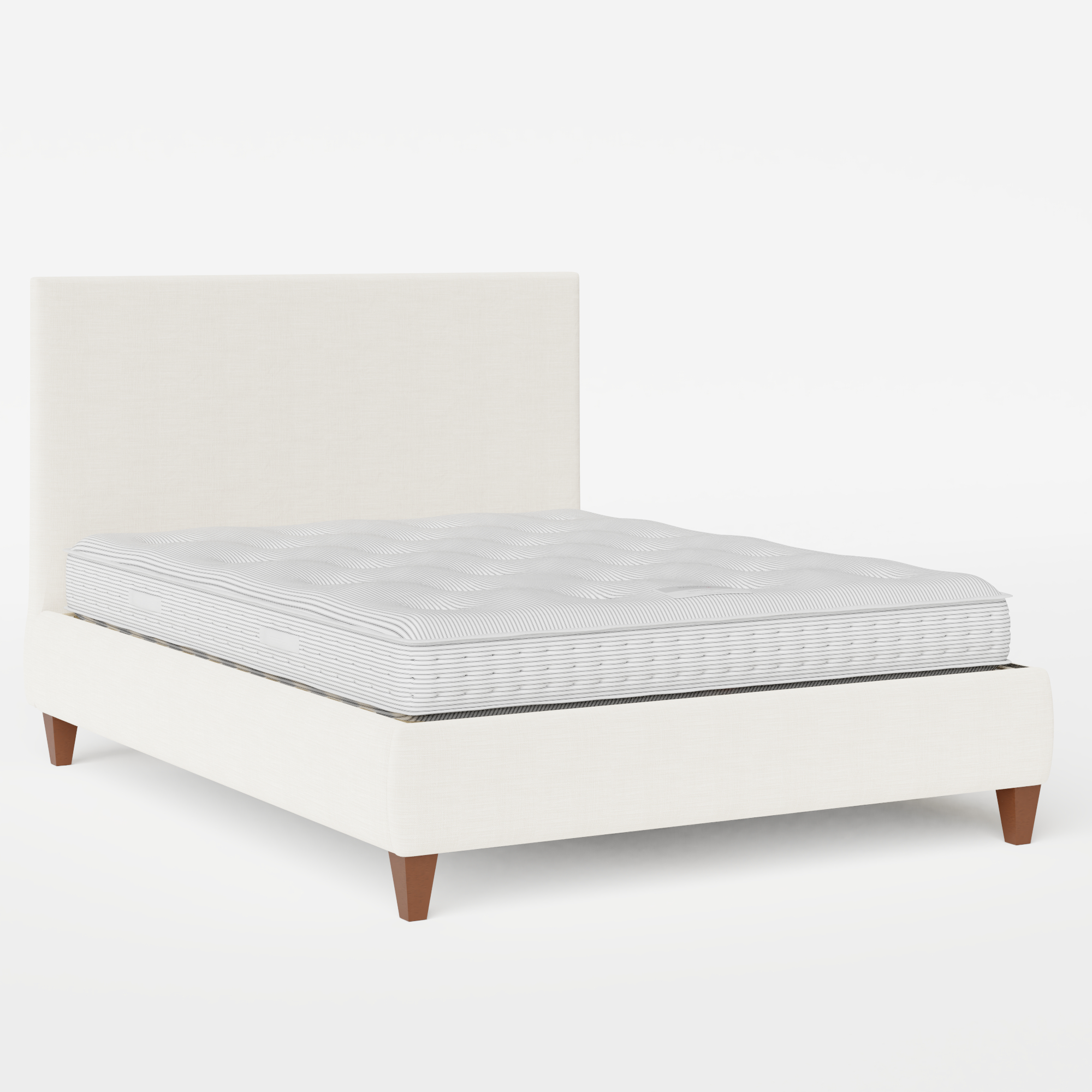 Yushan upholstered bed in mist fabric