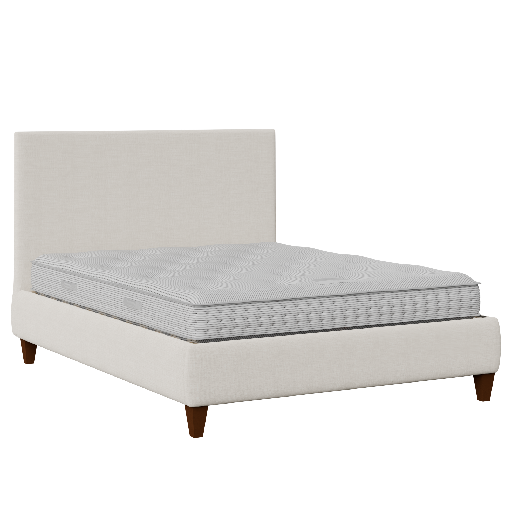 Yushan upholstered bed in mist fabric
