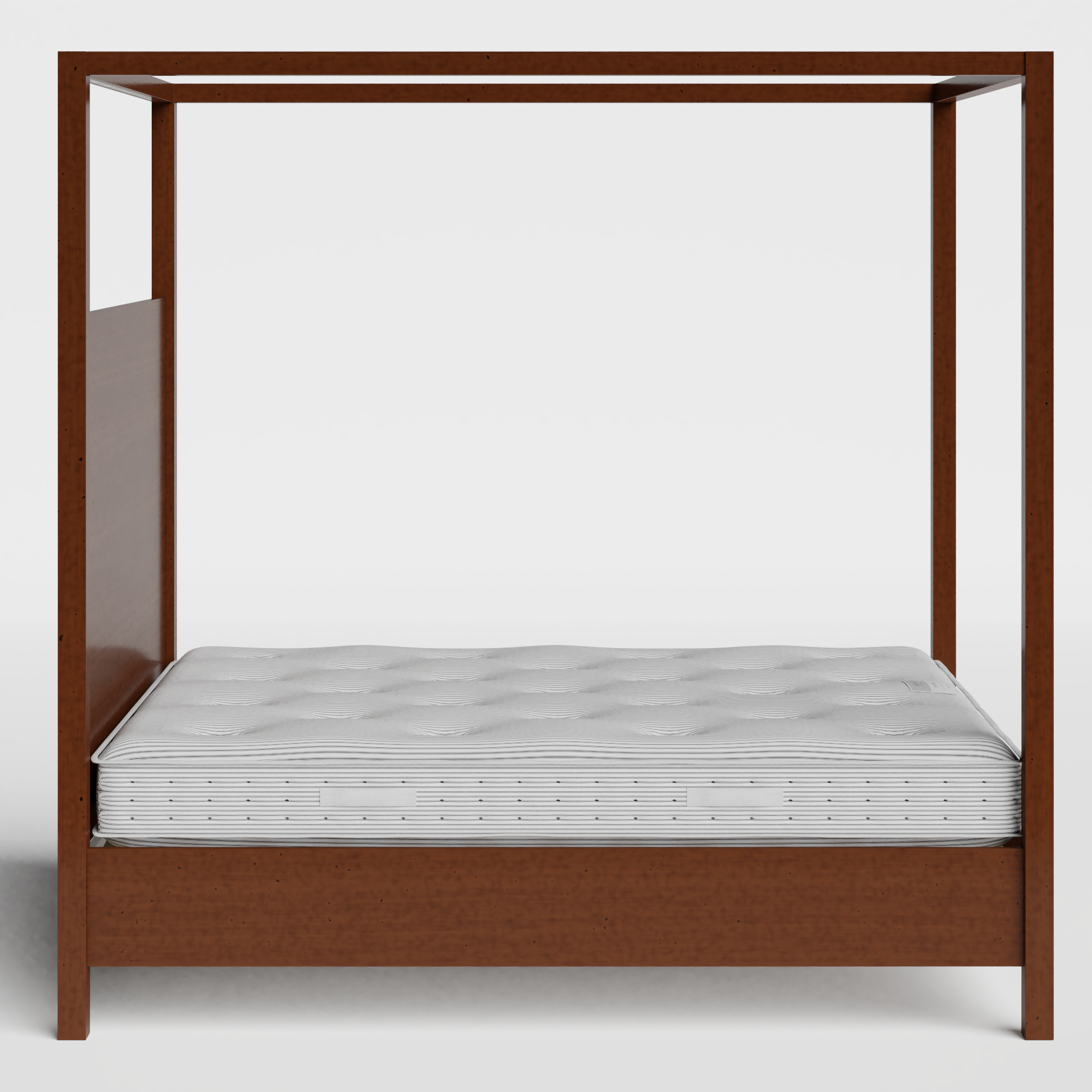Churchill wood bed in dark cherry with Juno mattress