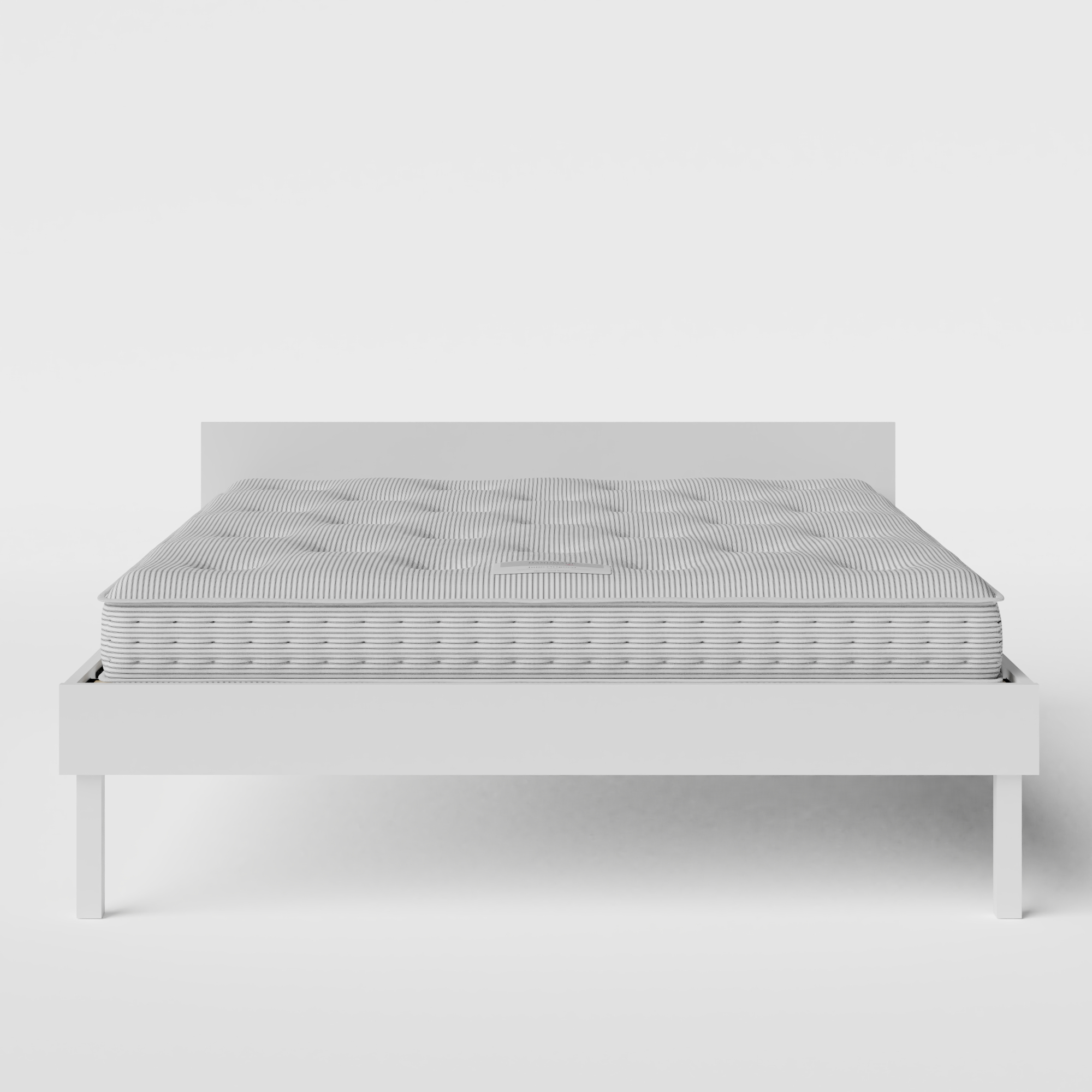 Fuji Painted painted wood bed in white with Juno mattress