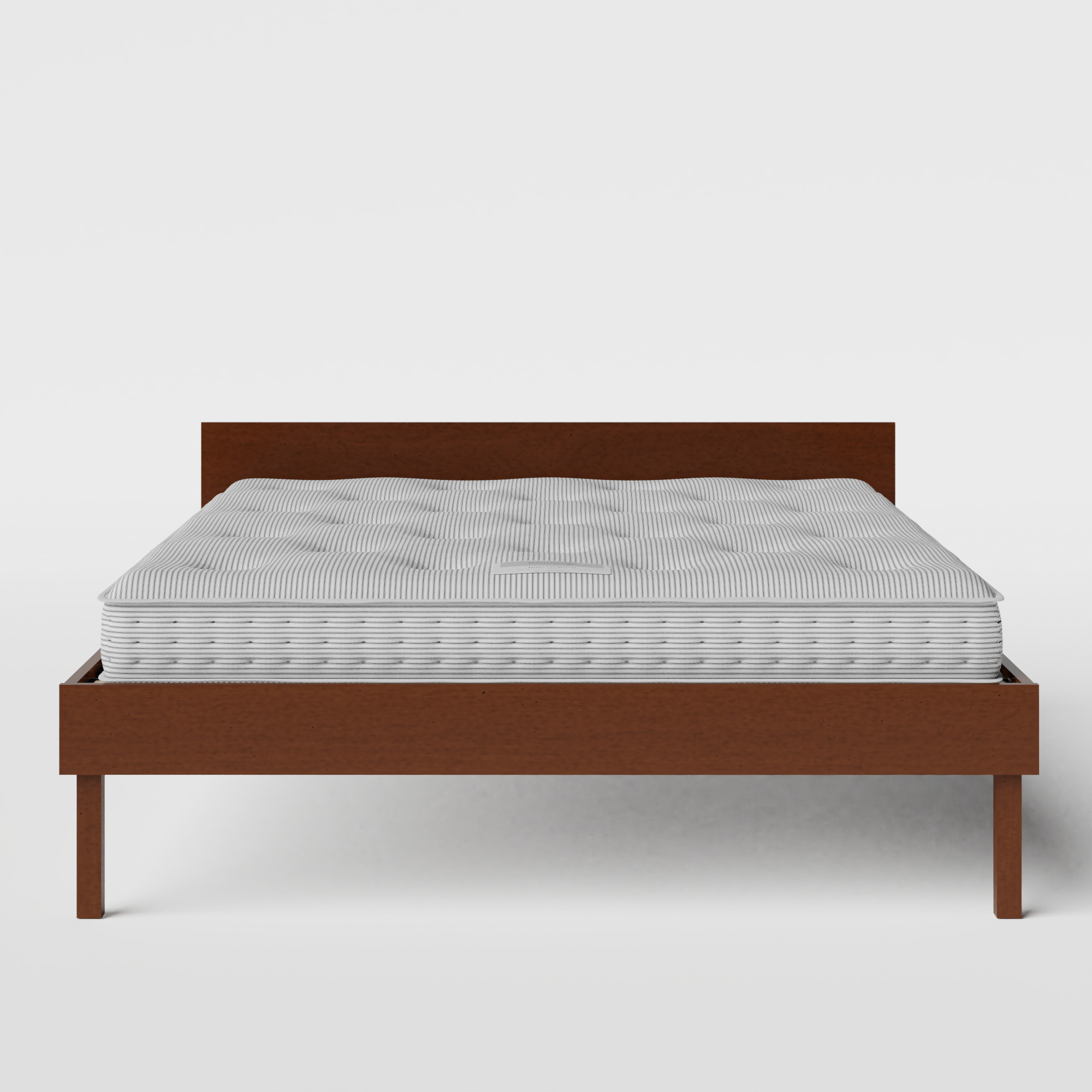 Fuji wood bed in dark cherry with Juno mattress