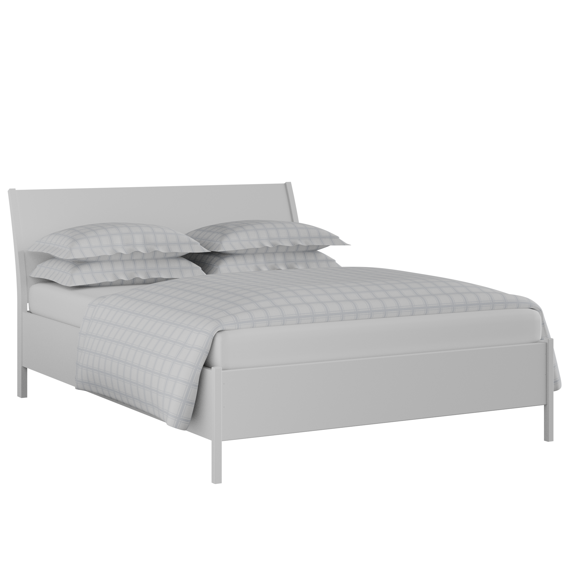 Hunt Painted painted wood bed in white with Juno mattress