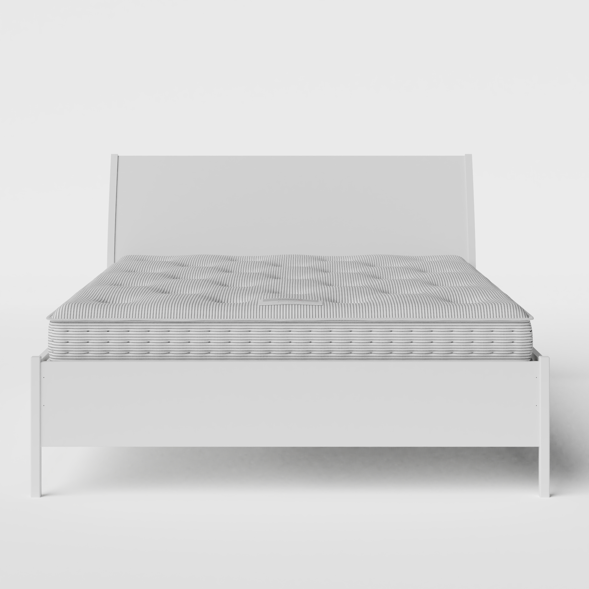 Hunt Painted painted wood bed in white with Juno mattress