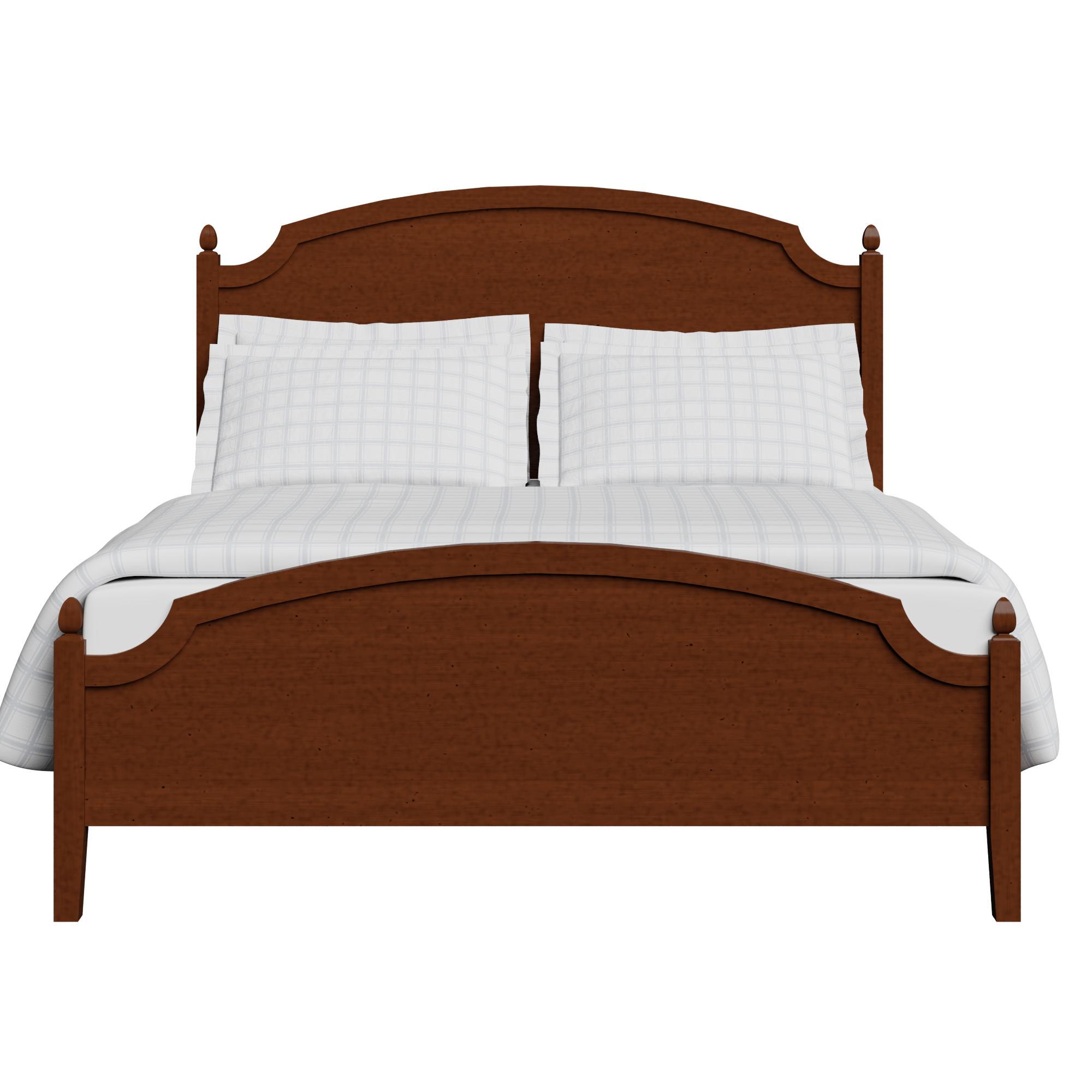 Kipling Low Footend cama de madera pintada en dark cherry