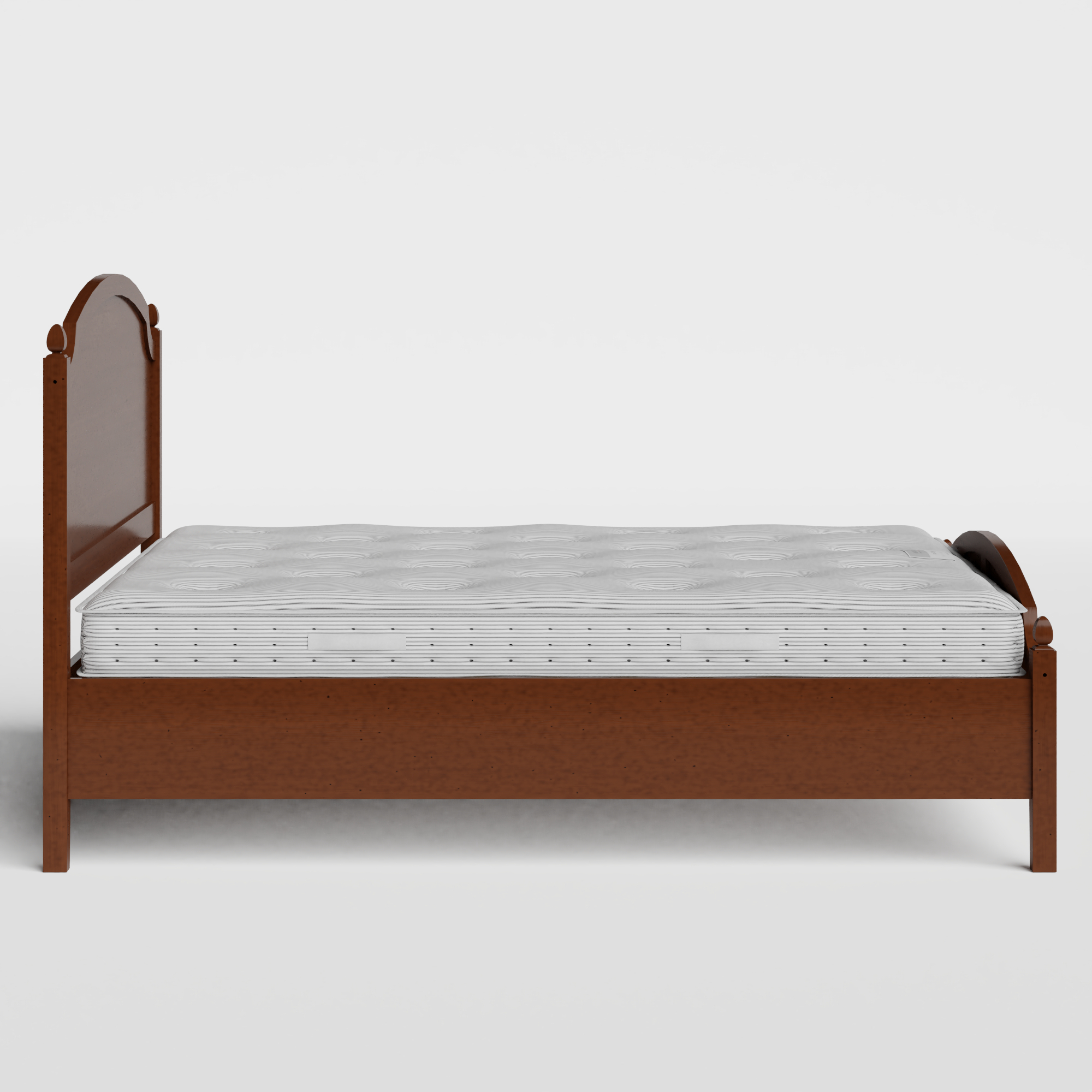 Kipling Low Footend cama de madera pintada en dark cherry con colchón