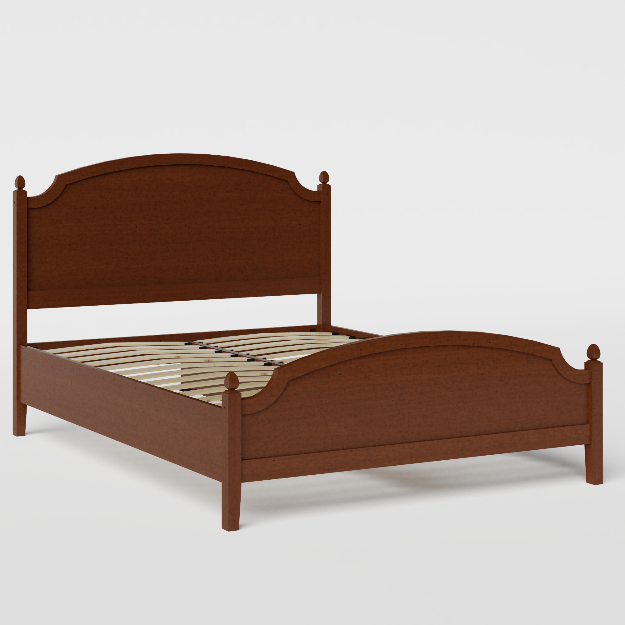 Kipling Low Footend houten bed in dark cherry