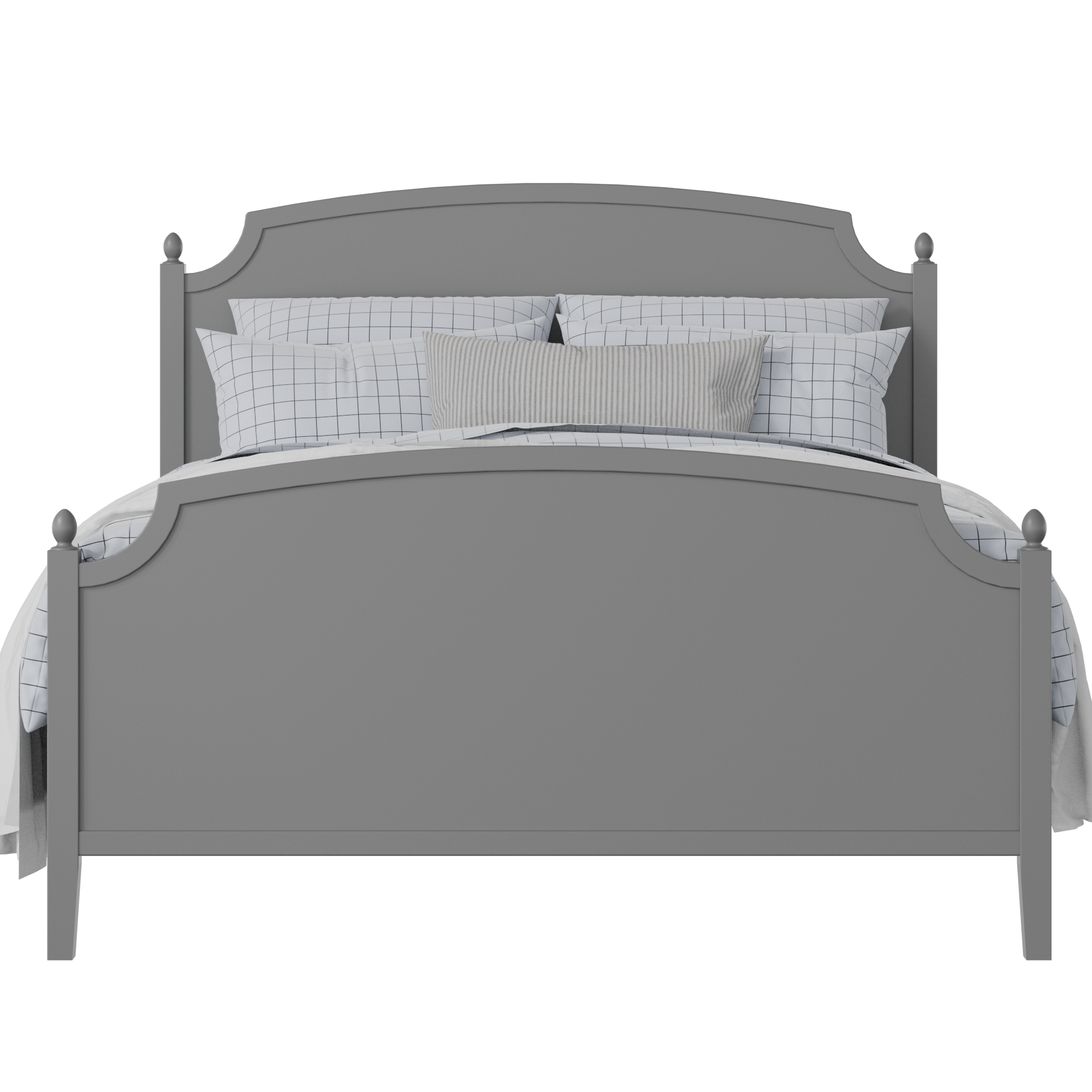Kipling Painted painted wood bed in grey with Juno mattress