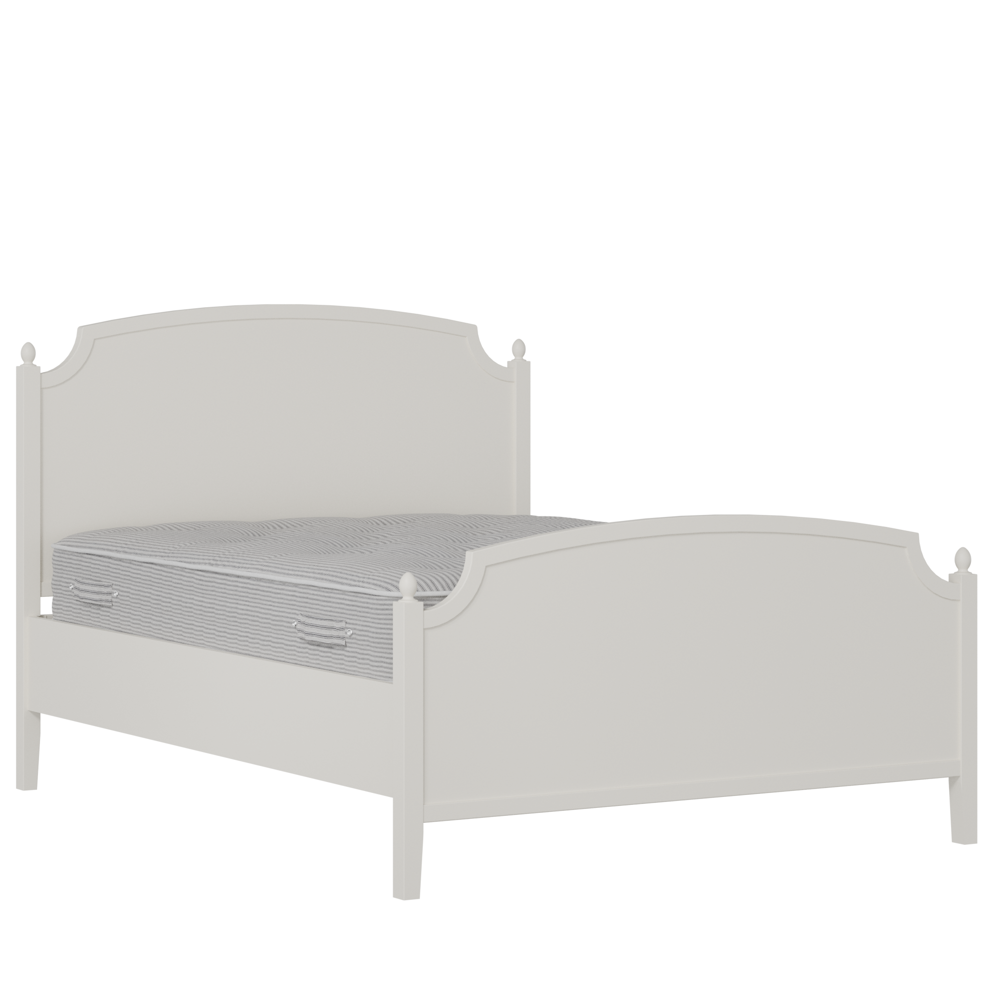 Kipling Painted painted wood bed in white with Juno mattress