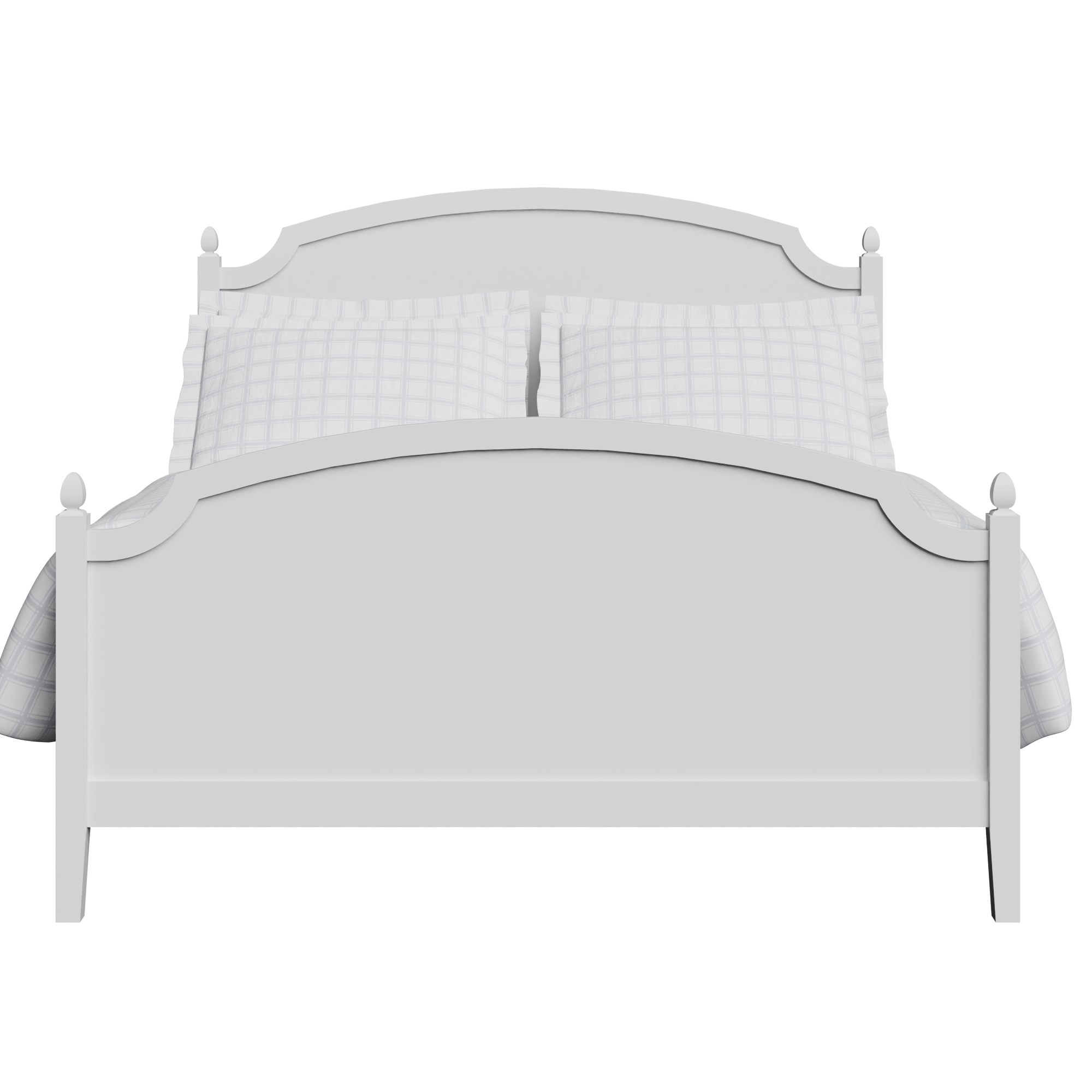 Kipling Painted painted wood bed in white