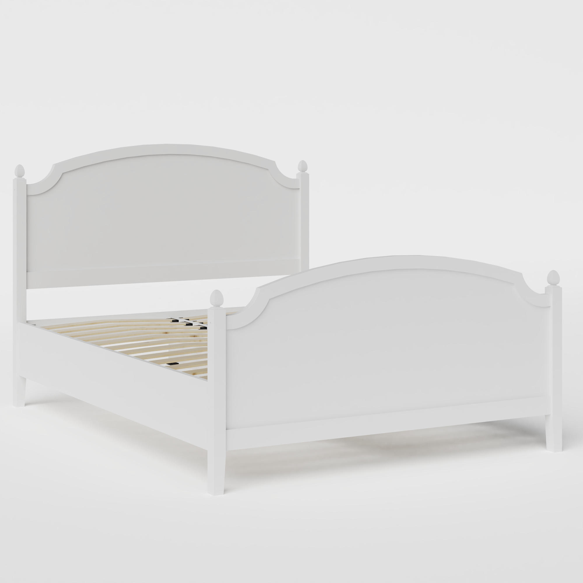 Kipling Painted cama de madera pintada en blanco