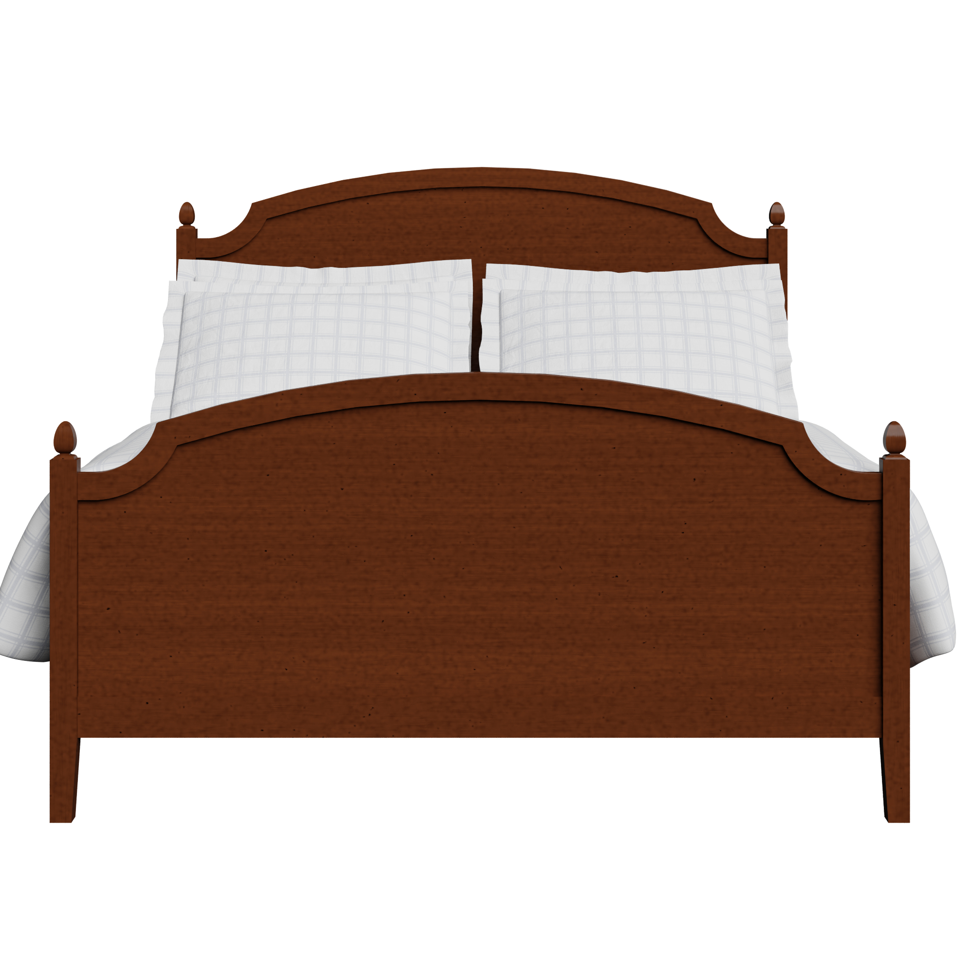 Kipling cama de madera pintada en dark cherry
