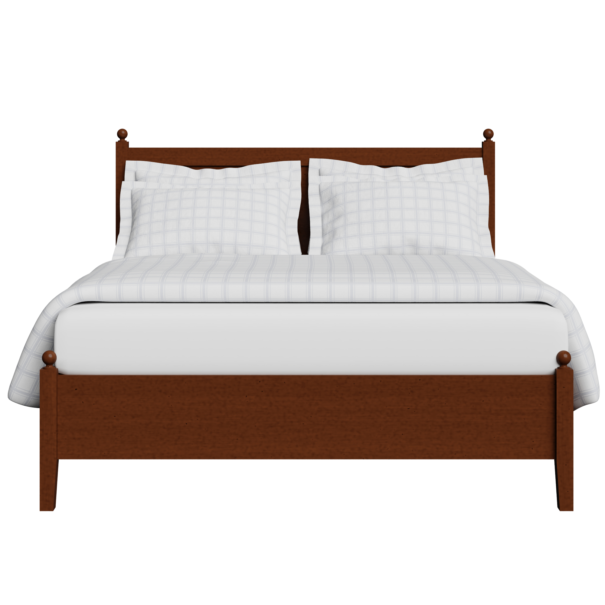Marbella Low Footend Wooden Bed Frame, Dark Cherry King Size Beds