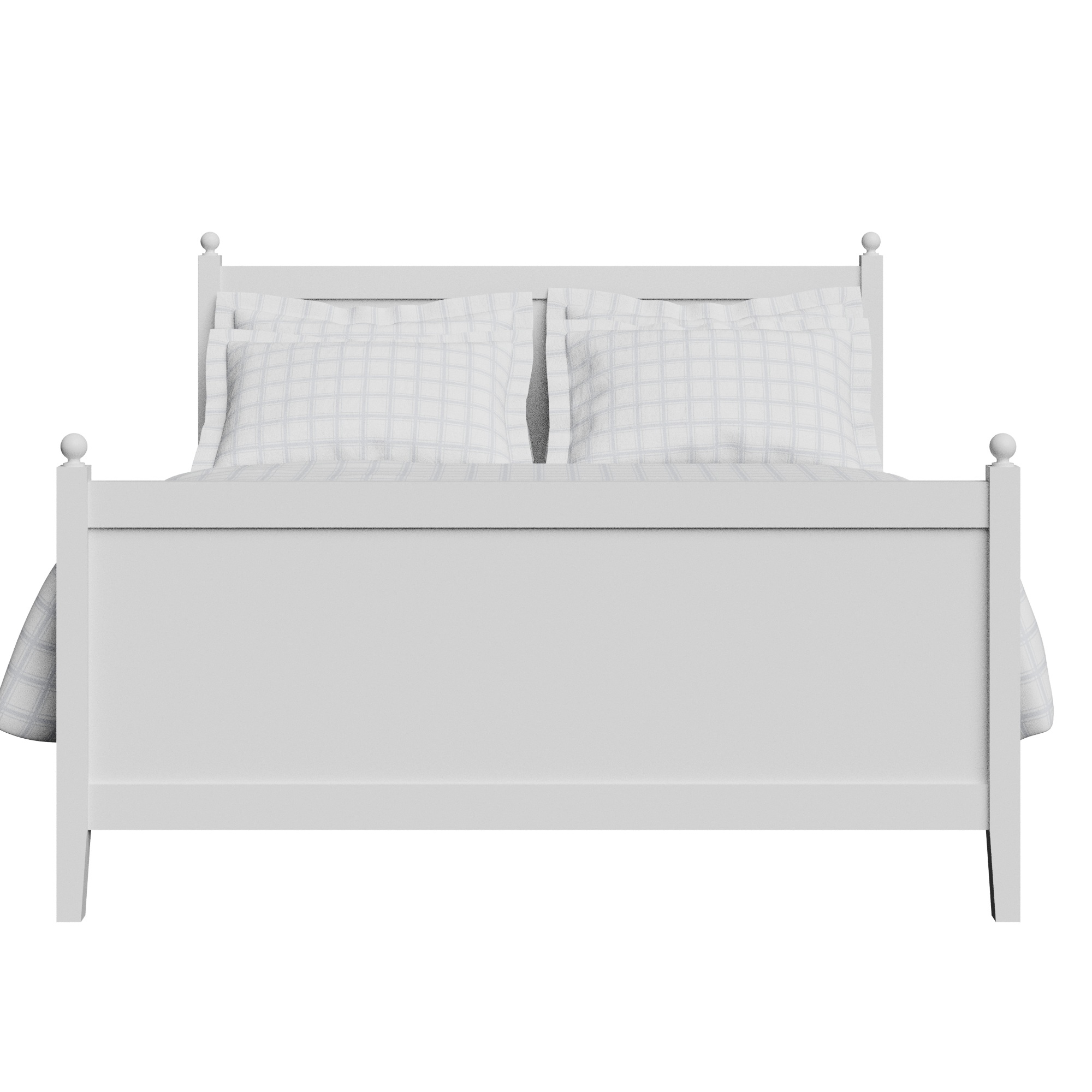 Marbella Painted lit en bois peint en blanc