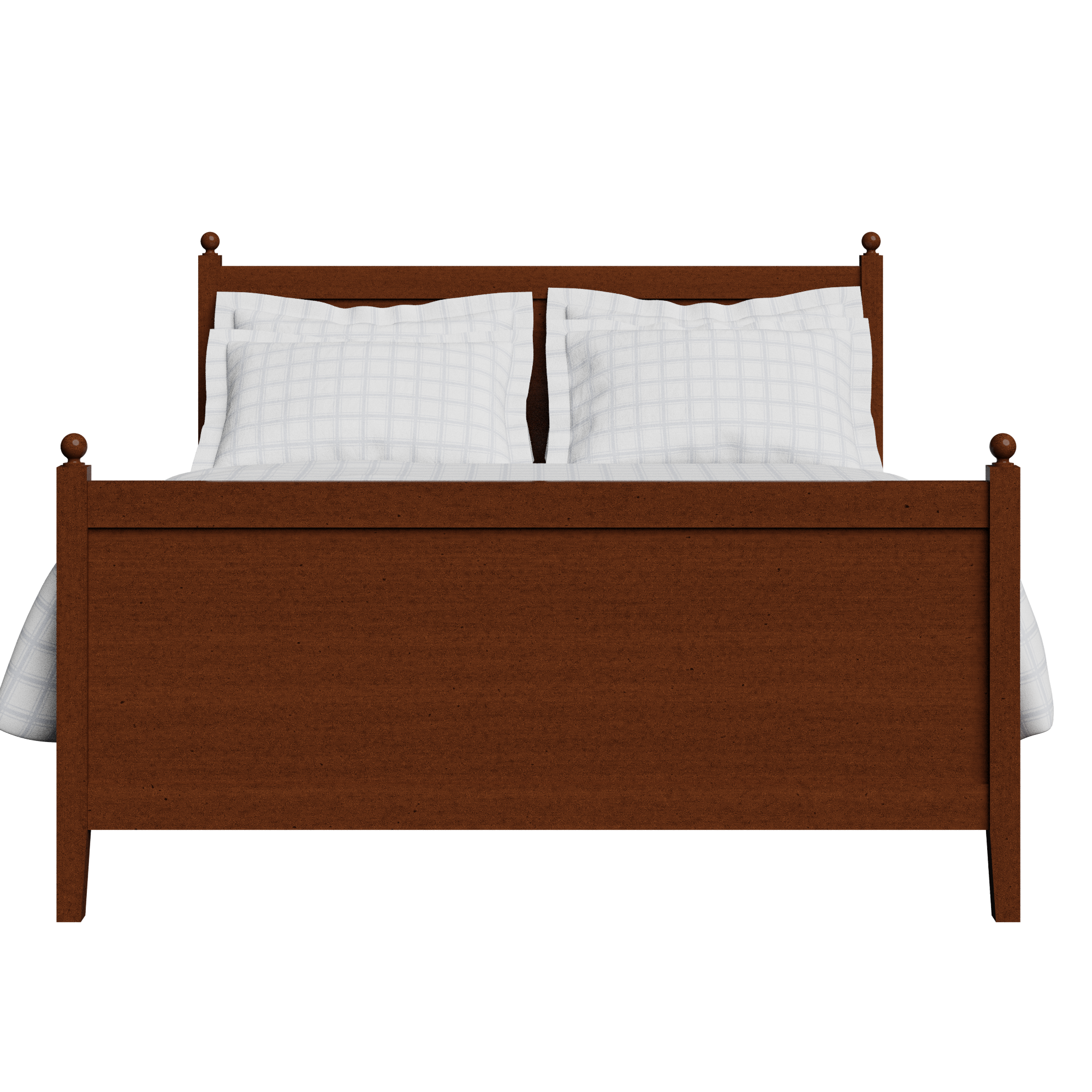 Marbella wood bed in dark cherry