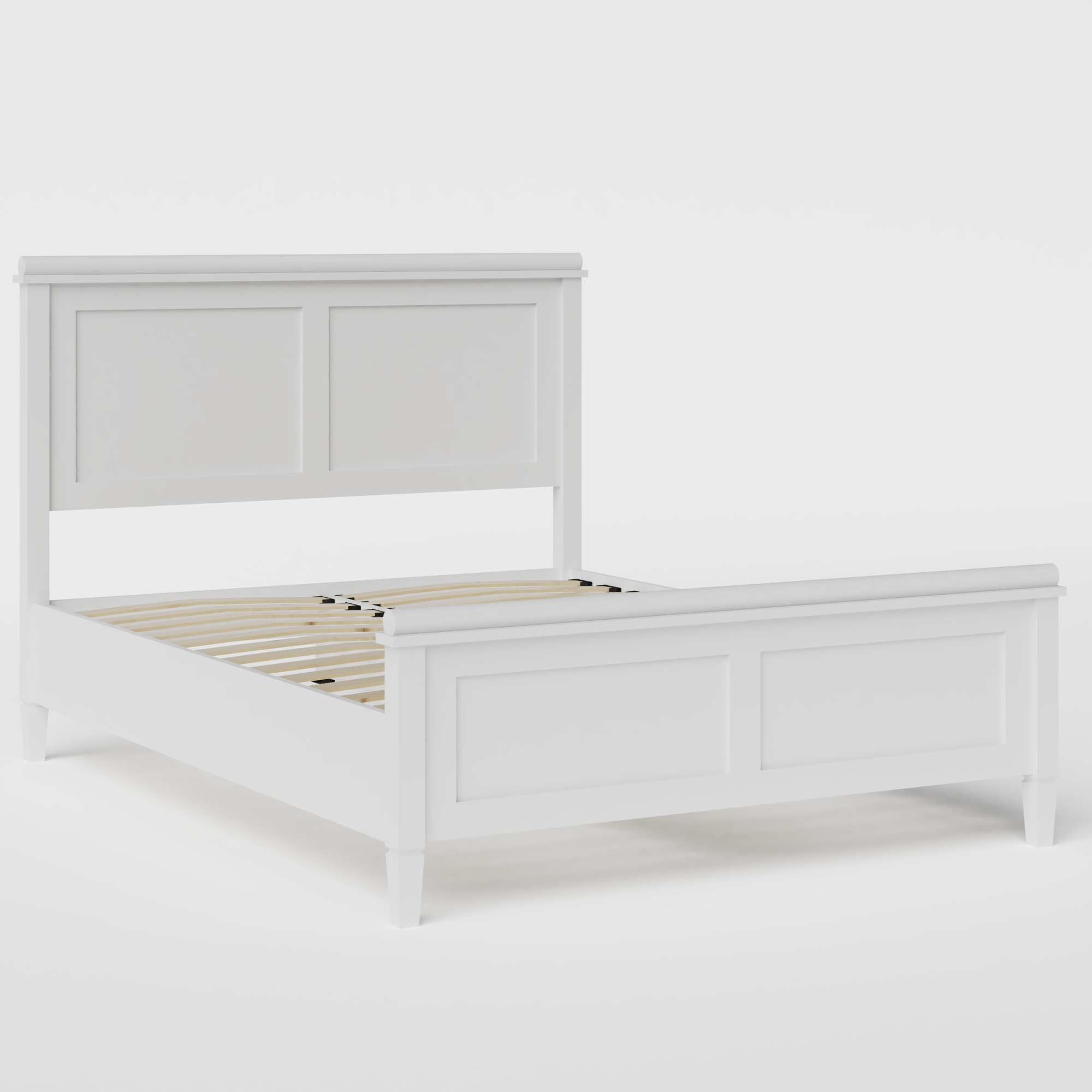 Nocturne Painted letto in legno bianco